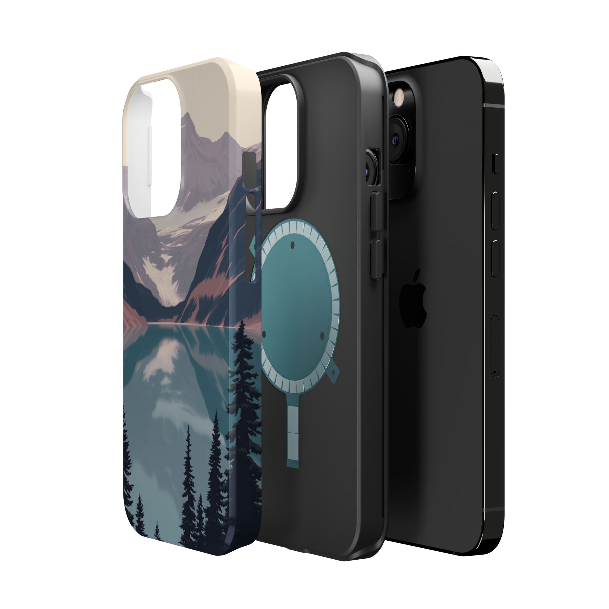 iPhone Rose Pink And Cream Glacier Lake Slim Everyday iPhone 18 · iPhone Case