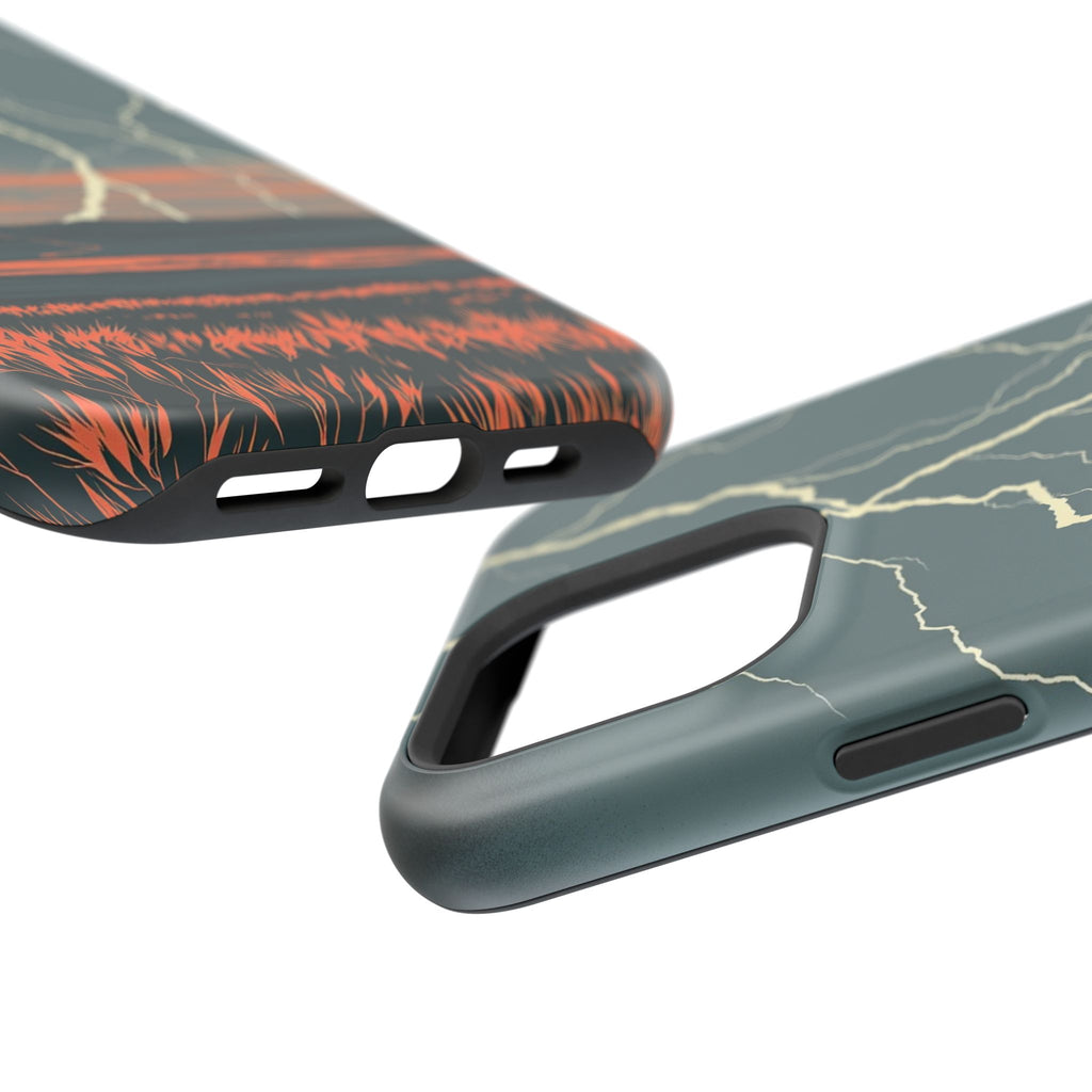 iPhone Prairie Lightning Risograph Print Slim Everyday iPhone Designer · iPhone
