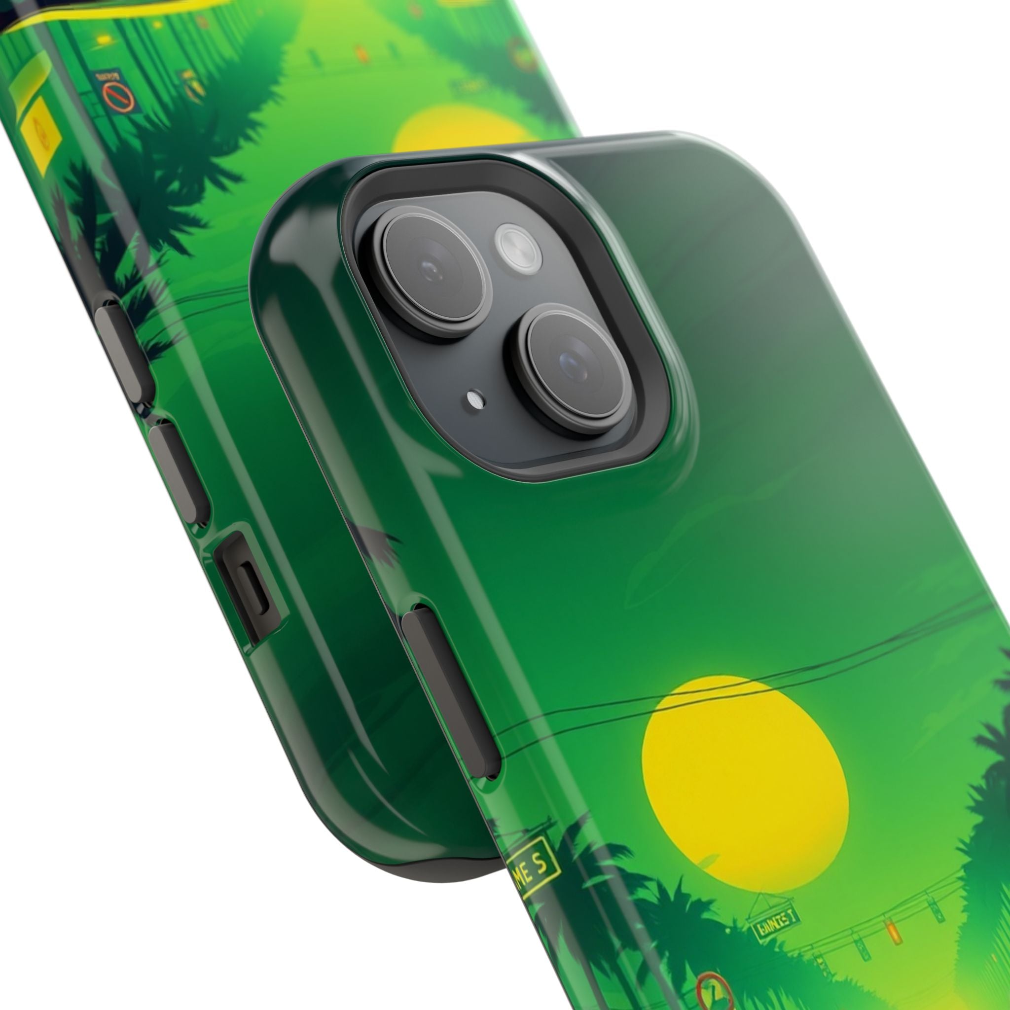 iPhone Dreamy Sunset Drive 80s Design Slim Everyday Designer Case · iPhone Case