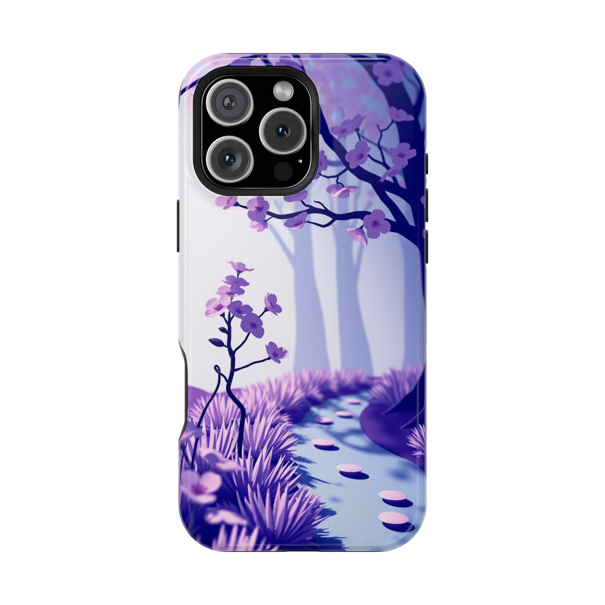 iPhone Blossom Trail Paper Cut Art Bold Modern Everyday Snap Case · iPhone Case