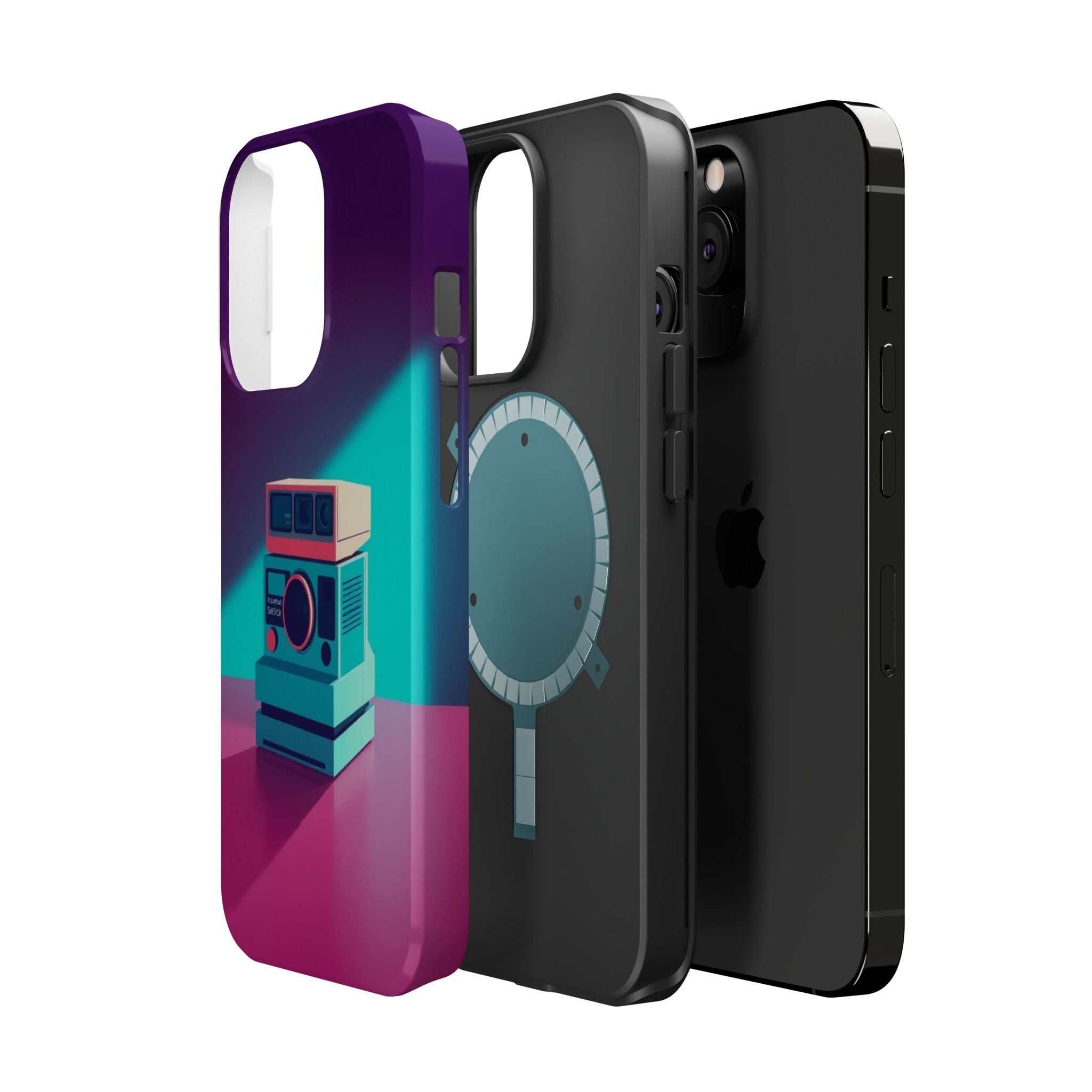 iPhone Polaroid Stack Memory Pop Art Bold Slim Everyday Designer Case · iPhone C