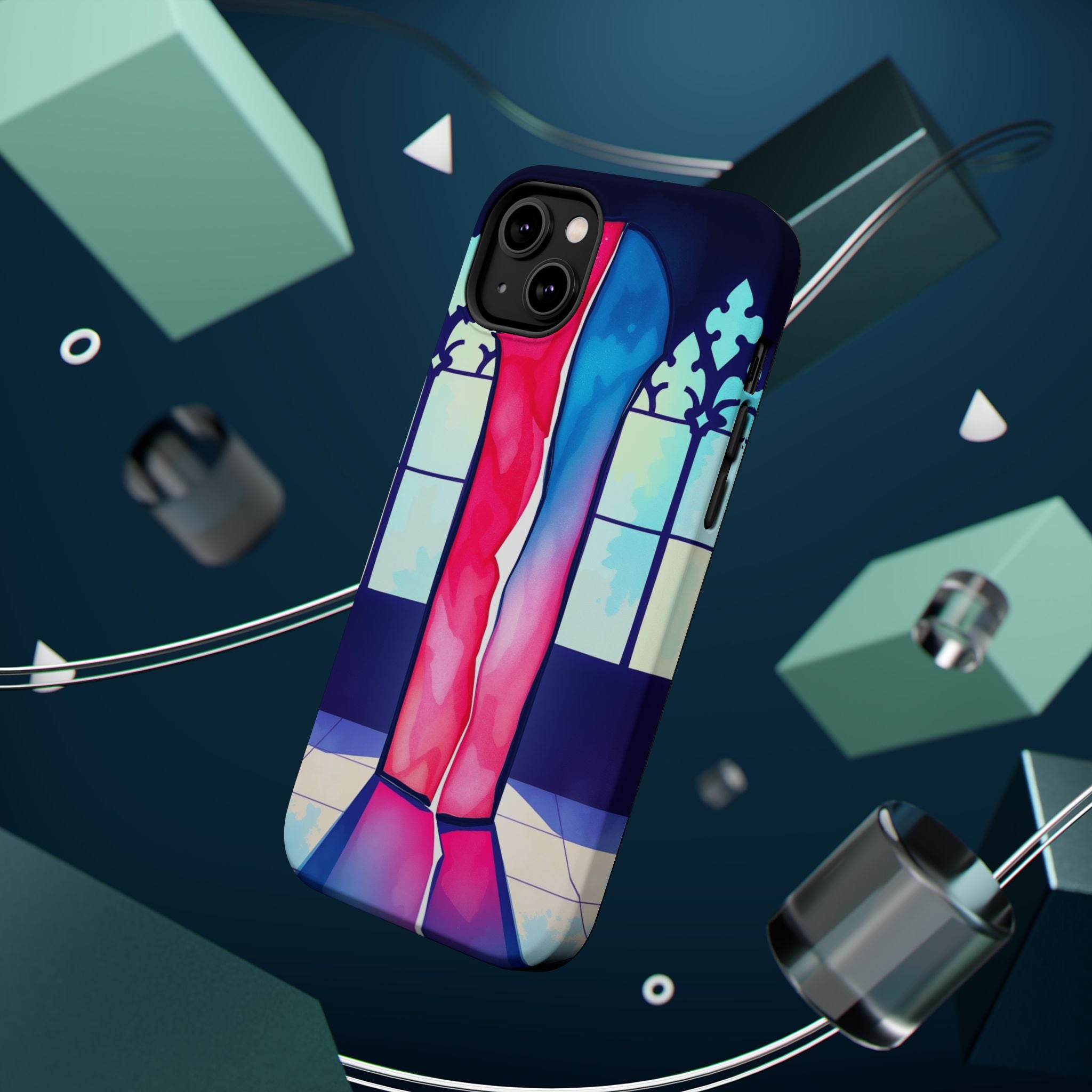 iPhone Stained Glass Break Electric Art Slim Everyday iPhone Designer · iPhone C