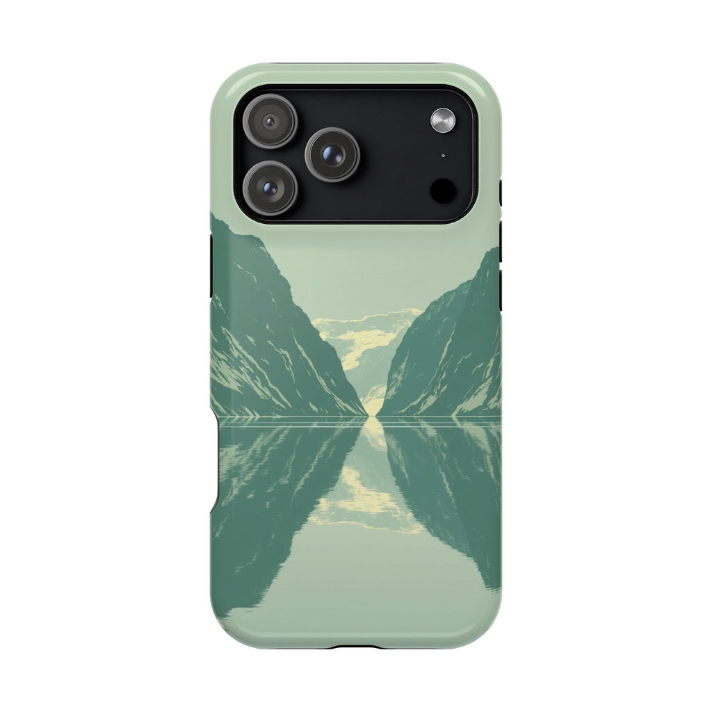 iPhone Fjord Reflection Enchanted Art Slim Everyday Designer Case · iPhone Case