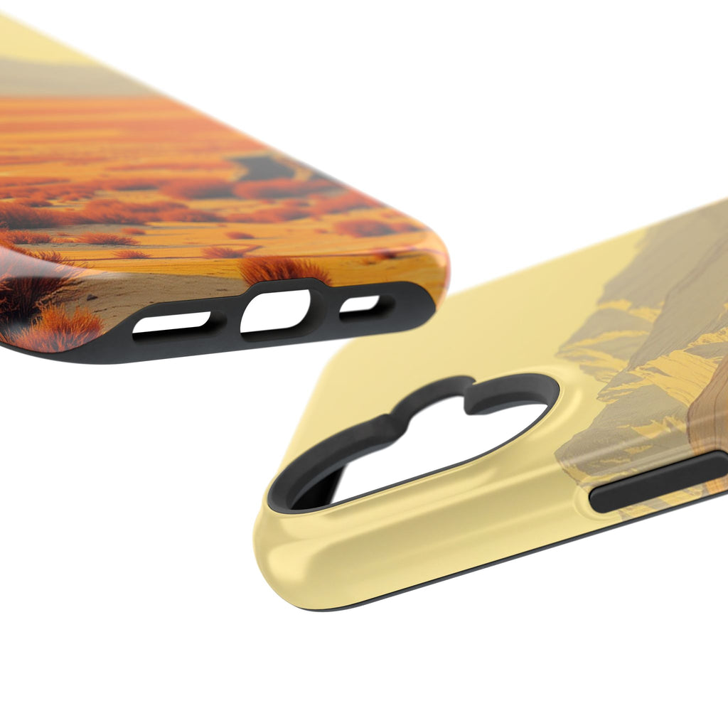 iPhone Mustard And Rust Tundra Expanse Slim Everyday Designer Case · iPhone Case
