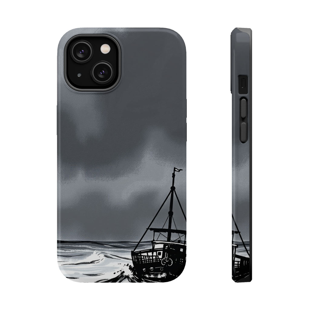 iPhone Storm at Sea Electric Art Bold Modern Everyday Snap Case · iPhone Case