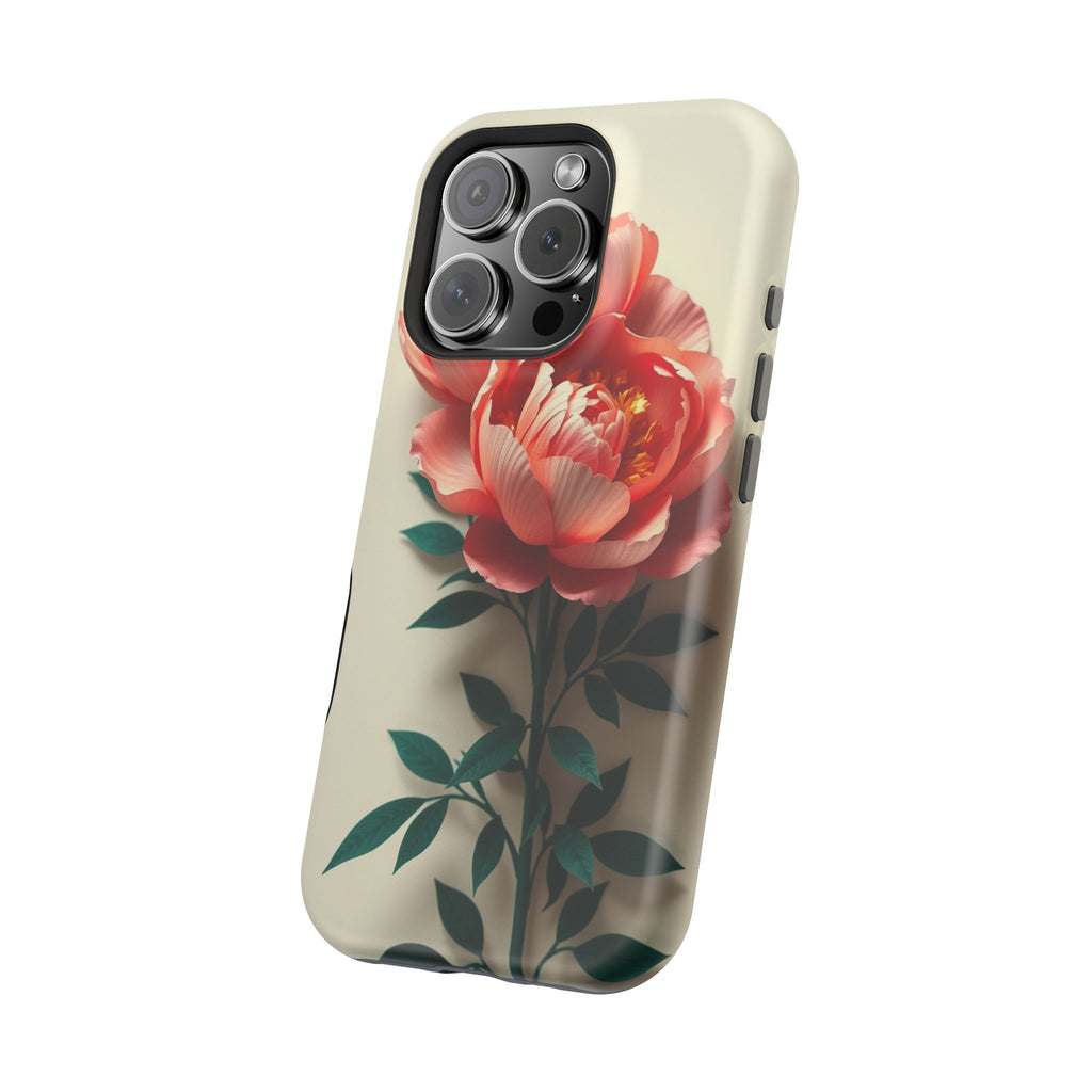 iPhone Emerald Green And Gold Peony Bouquet Slim iPhone Everyday · iPhone Case