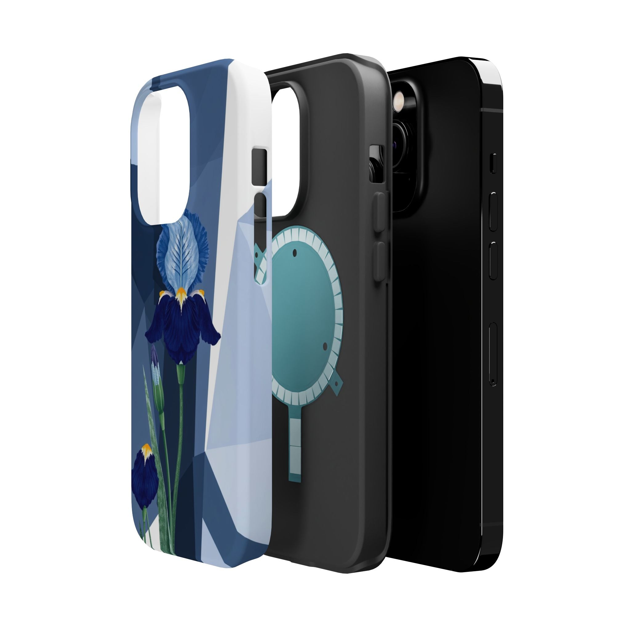 iPhone Earthy Iris Garden Design Bold Modern Everyday Snap Case · iPhone Case