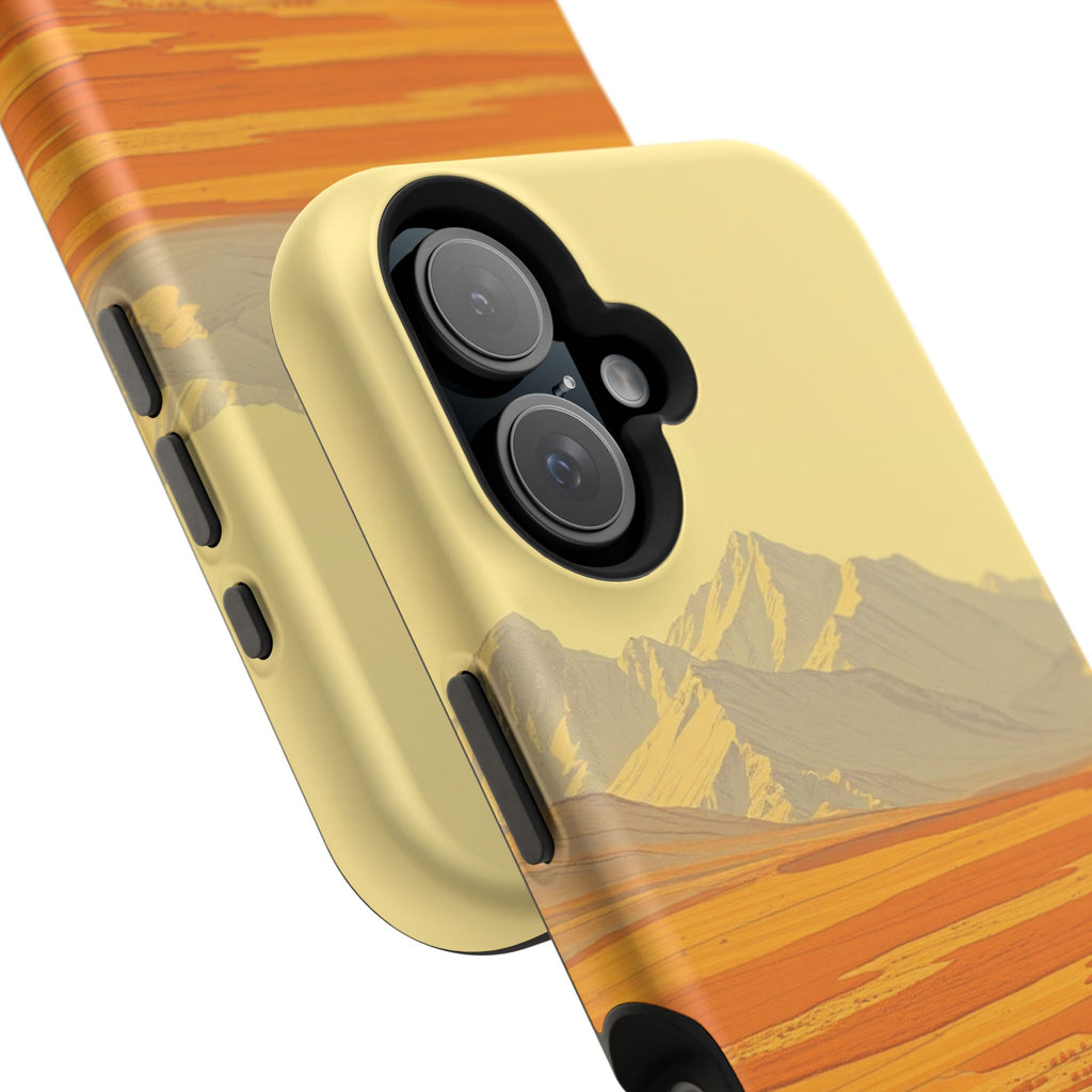 iPhone Mustard And Rust Tundra Expanse Slim Everyday Designer Case · iPhone Case