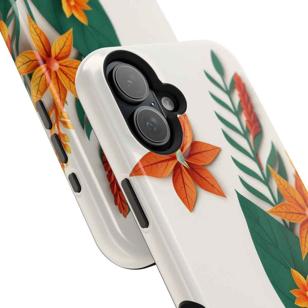 iPhone Jungle Floral Paper Cut Art Bold Modern Everyday Snap Case · iPhone Case