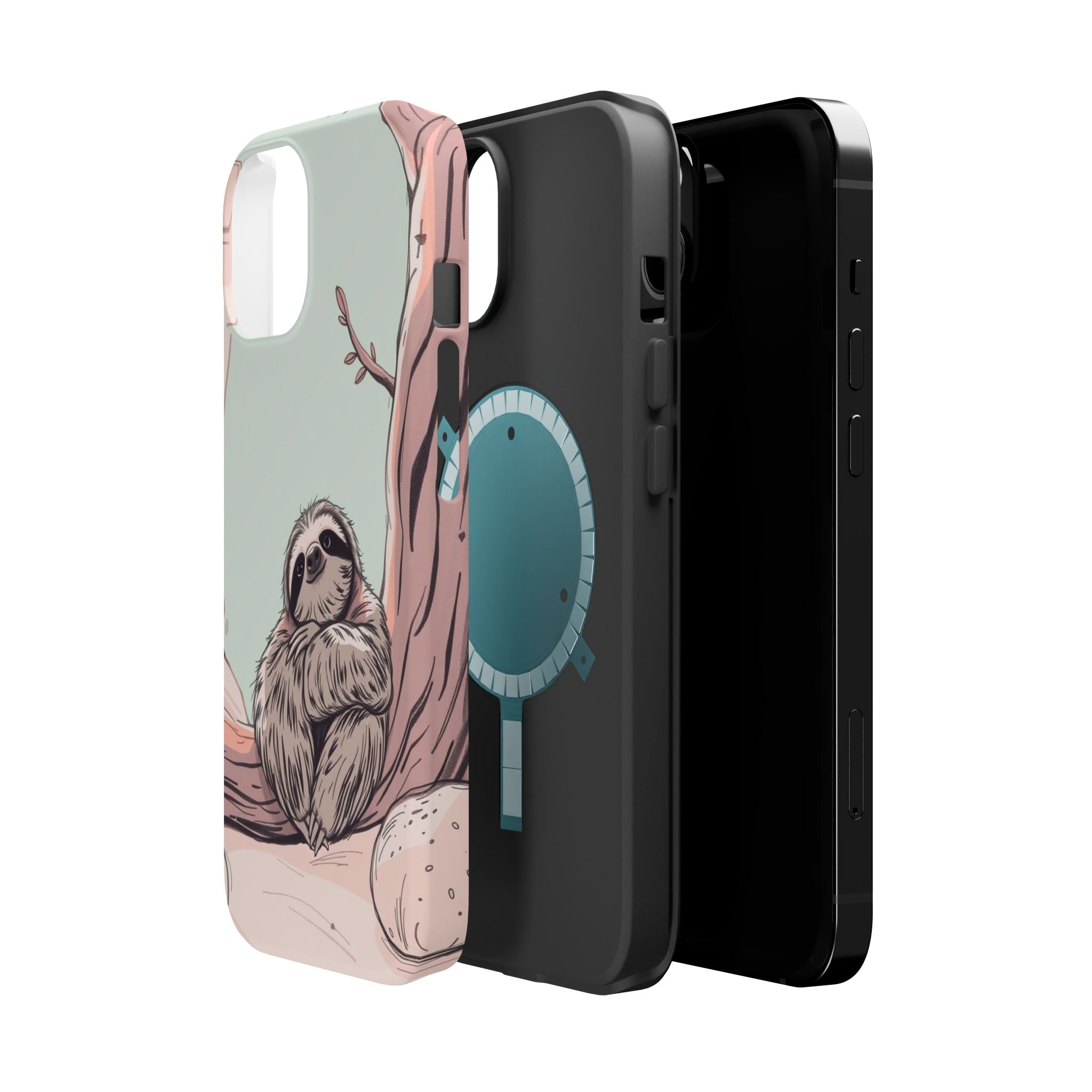 iPhone Cozy Sloth Mode Hand-Drawn Sketch Slim Everyday Designer Case · iPhone Ca