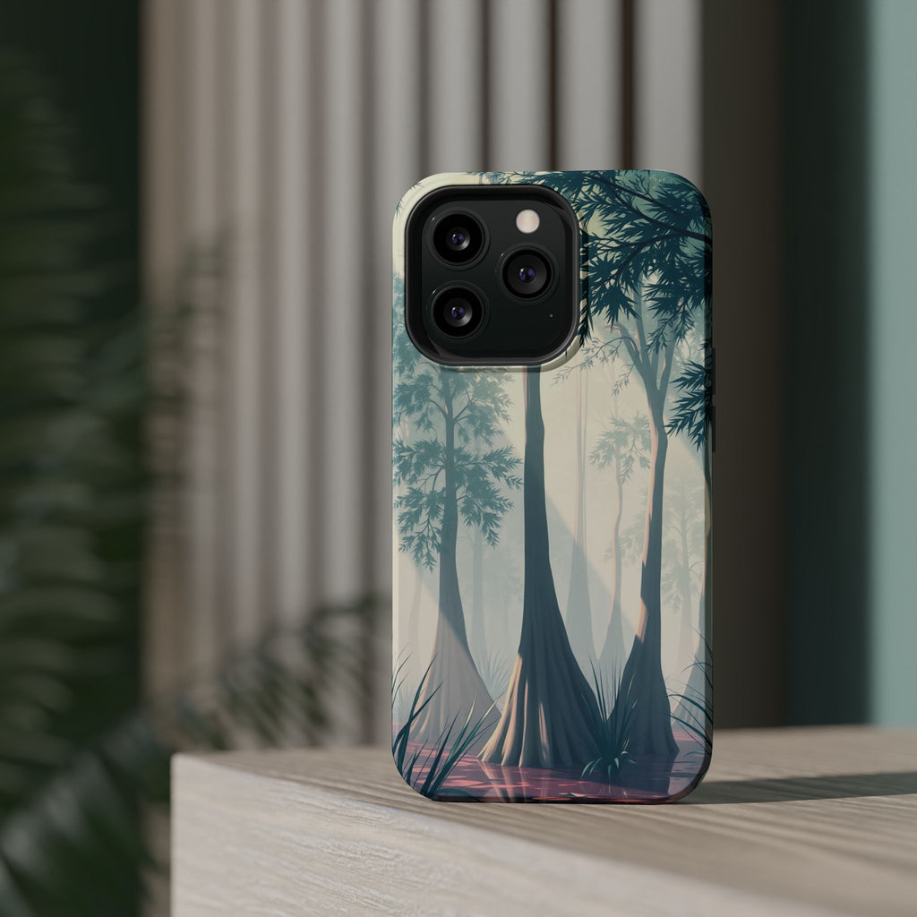 iPhone Mint And Blush Cypress Swamp Slim Everyday Designer Case · iPhone Case