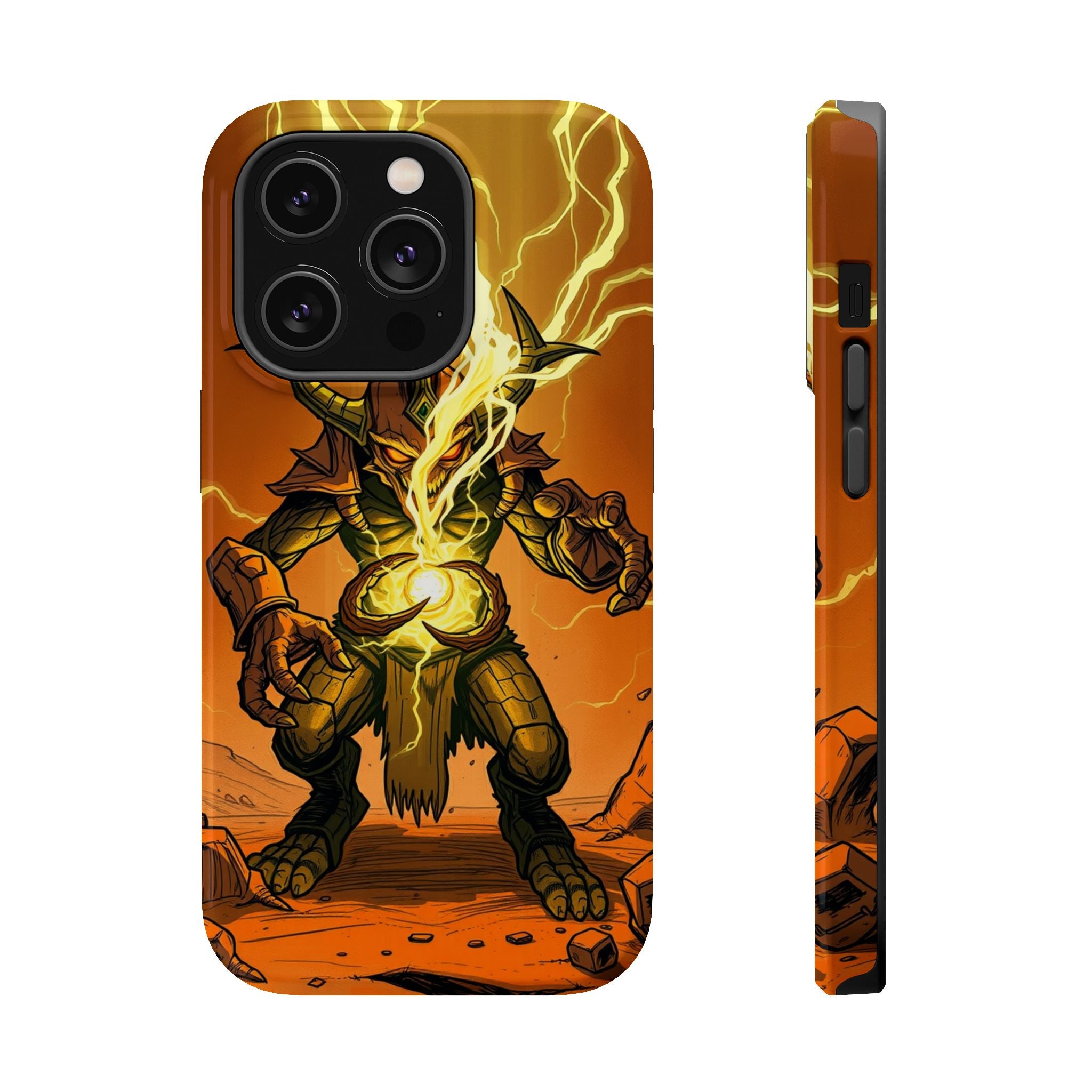 iPhone Burnt Orange And Sand Chaos Goblin Energy Clean Minimal Snap Case · iPhon