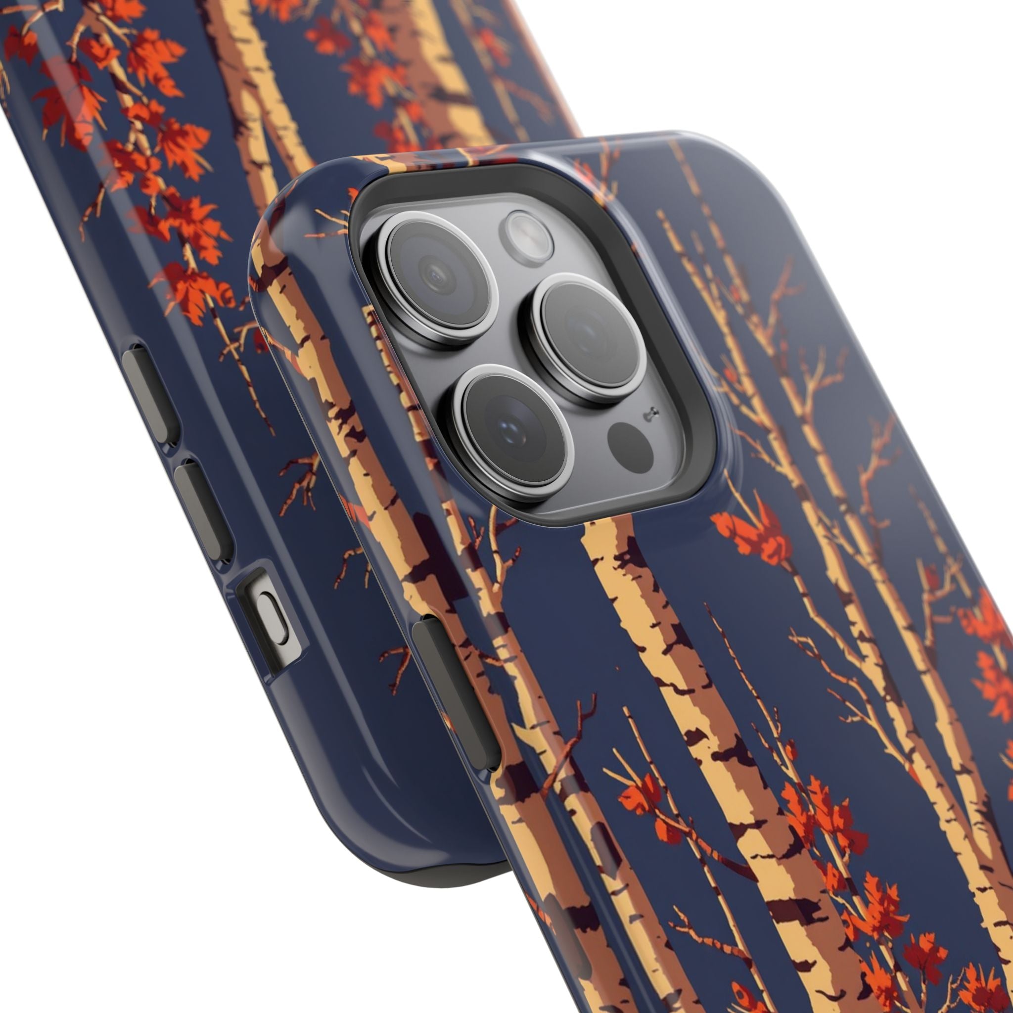 iPhone Birch Grove Pixel Art -Bit Bold Modern Everyday Snap Case · iPhone Case