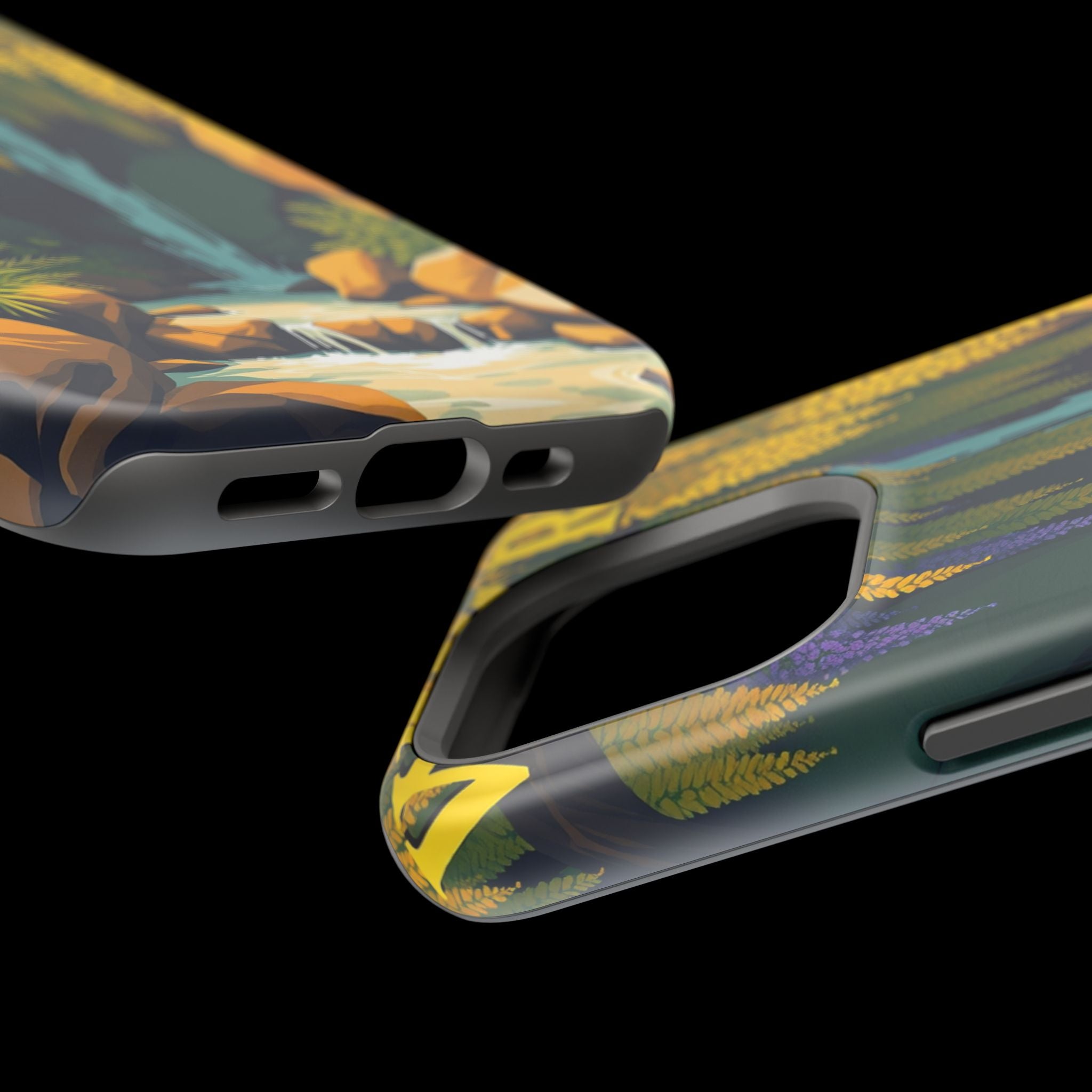 iPhone Wisteria Cascade Vintage Retro Poster Slim iPhone Everyday · iPhone Case