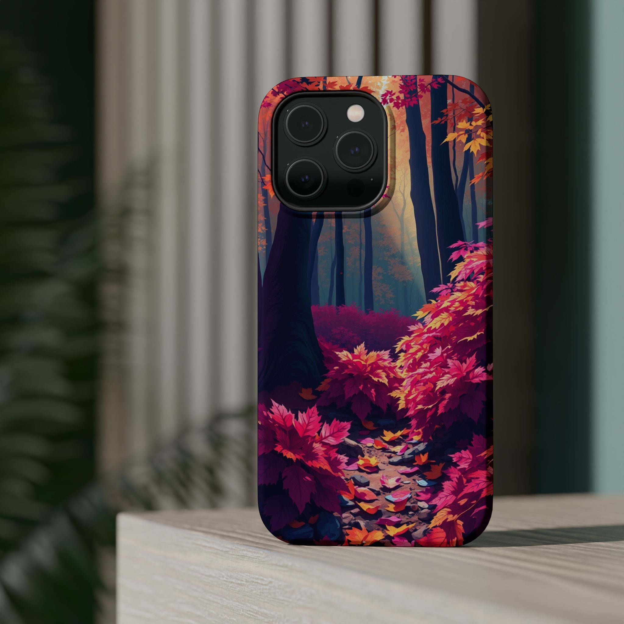 iPhone Earthy Autumn Forest Floor Design Slim Everyday iPhone Designer · iPhone