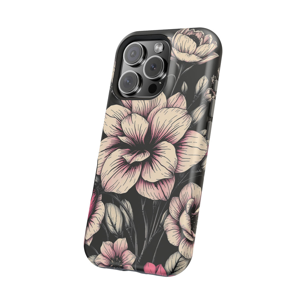 iPhone Floral Dark Academia Gothic Ink Slim Everyday Designer Case · iPhone Case