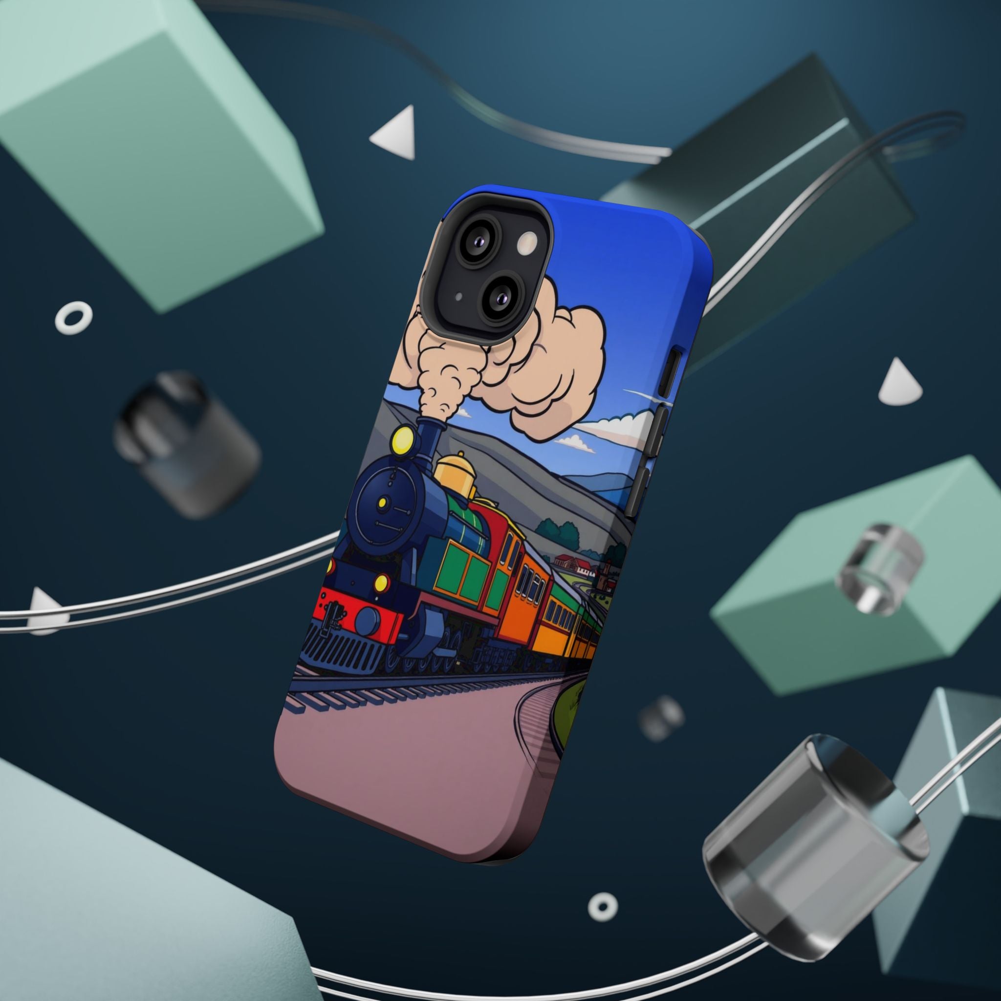 iPhone Steam Locomotive Puff Kids Fun iPhone Phone Case Gift Slim · iPhone Case