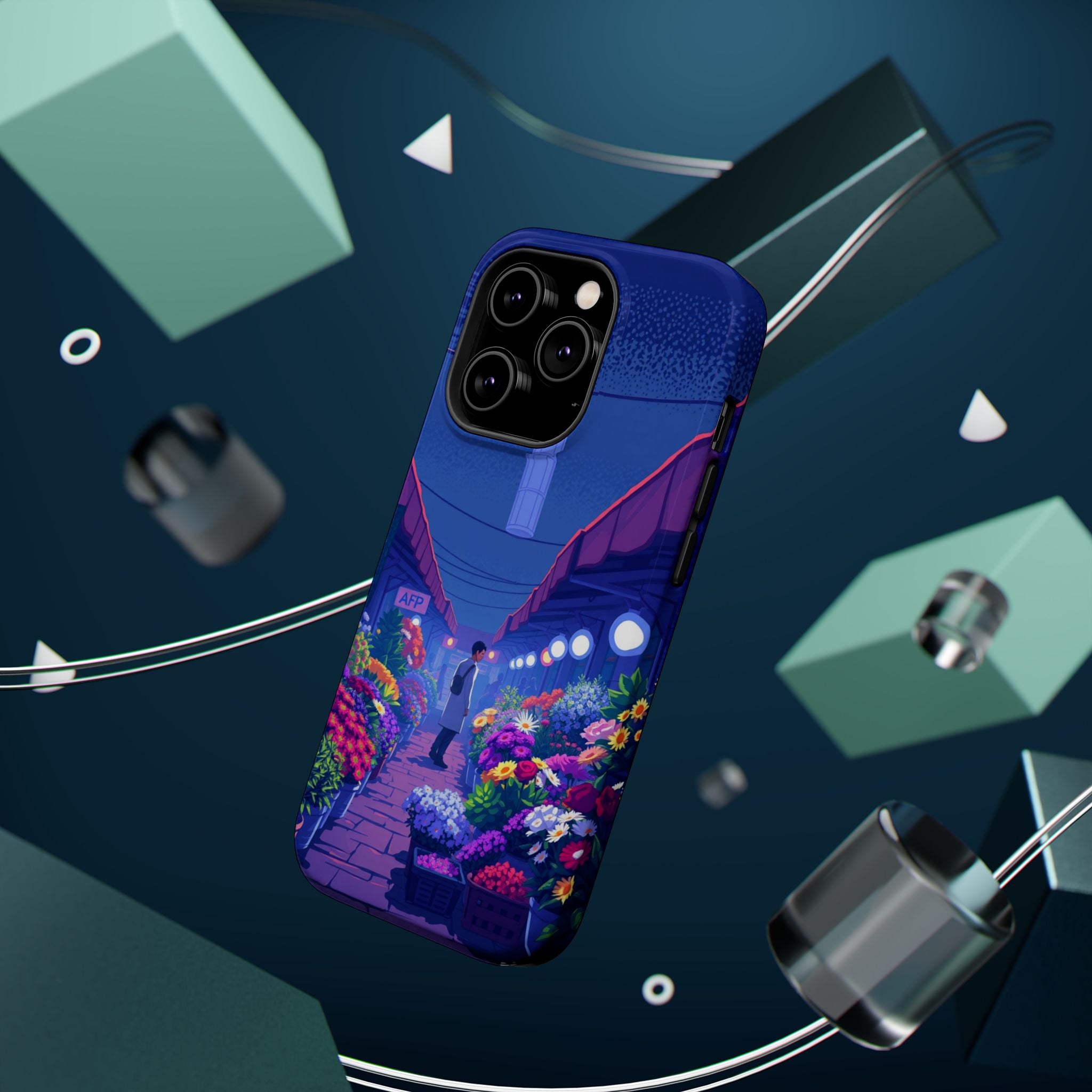 iPhone Flower Market Electric Art Bold Modern Everyday Snap Case · iPhone Case