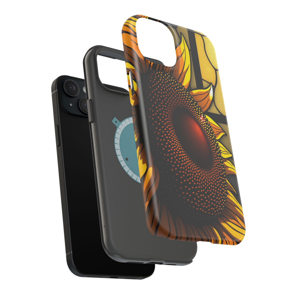 iPhone Sunflower Pop Stained Glass Bold Modern Everyday Snap Case · iPhone Case