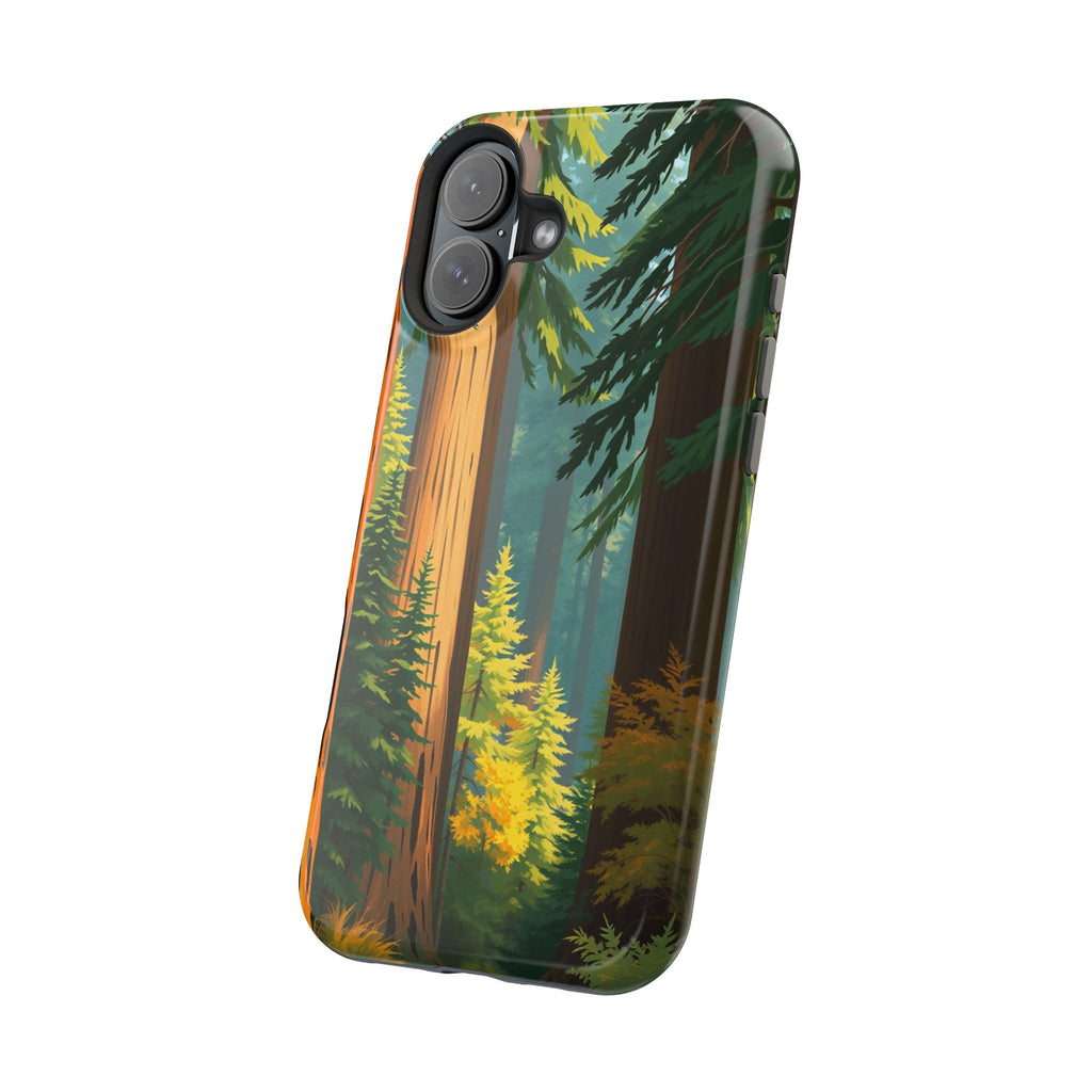 iPhone Redwood Forest Oil Painting Impressionist Clean iPhone Minimal · iPhone C