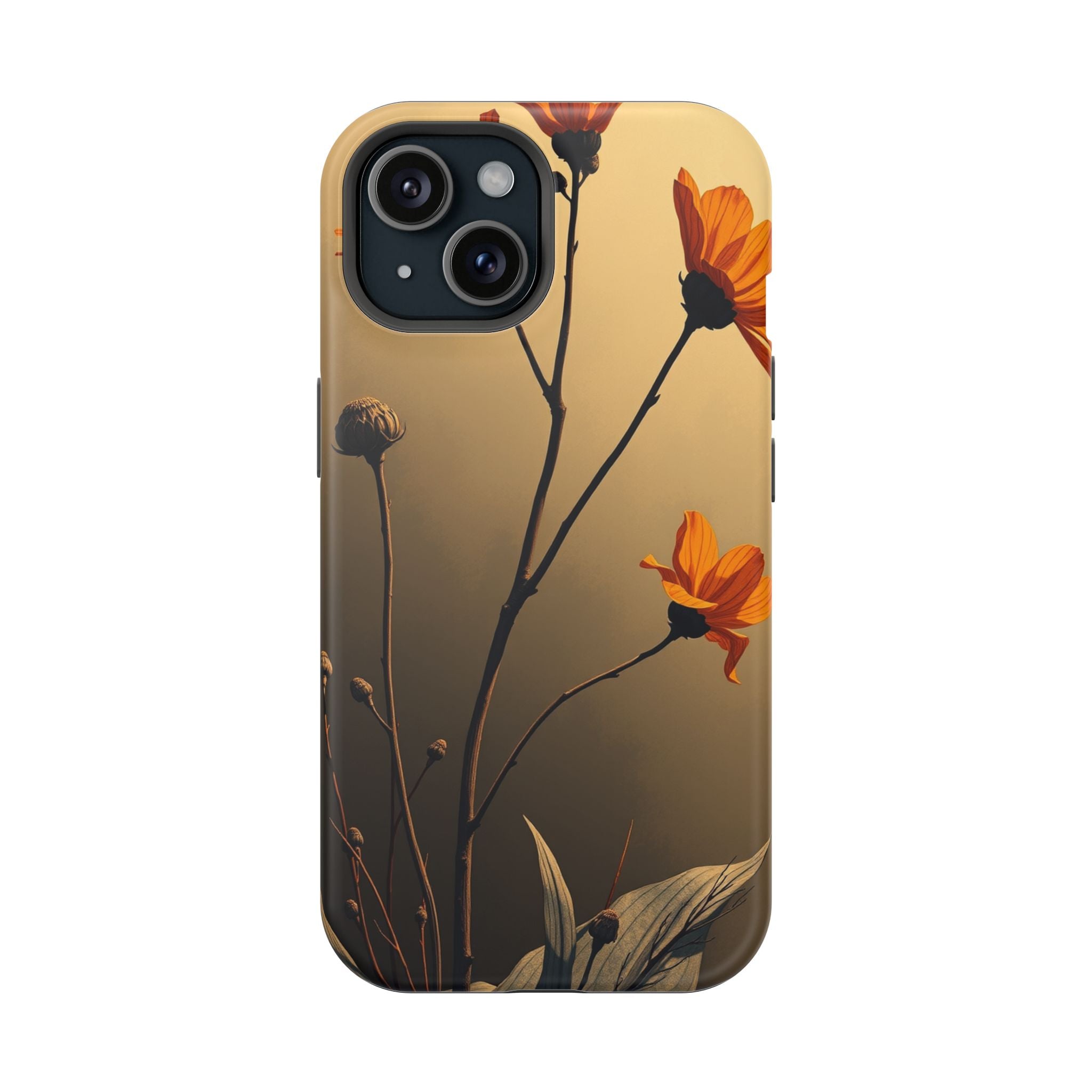 iPhone Burnt Orange And Sand Botanical Illustration Gal Slim Snap Case · iPhone