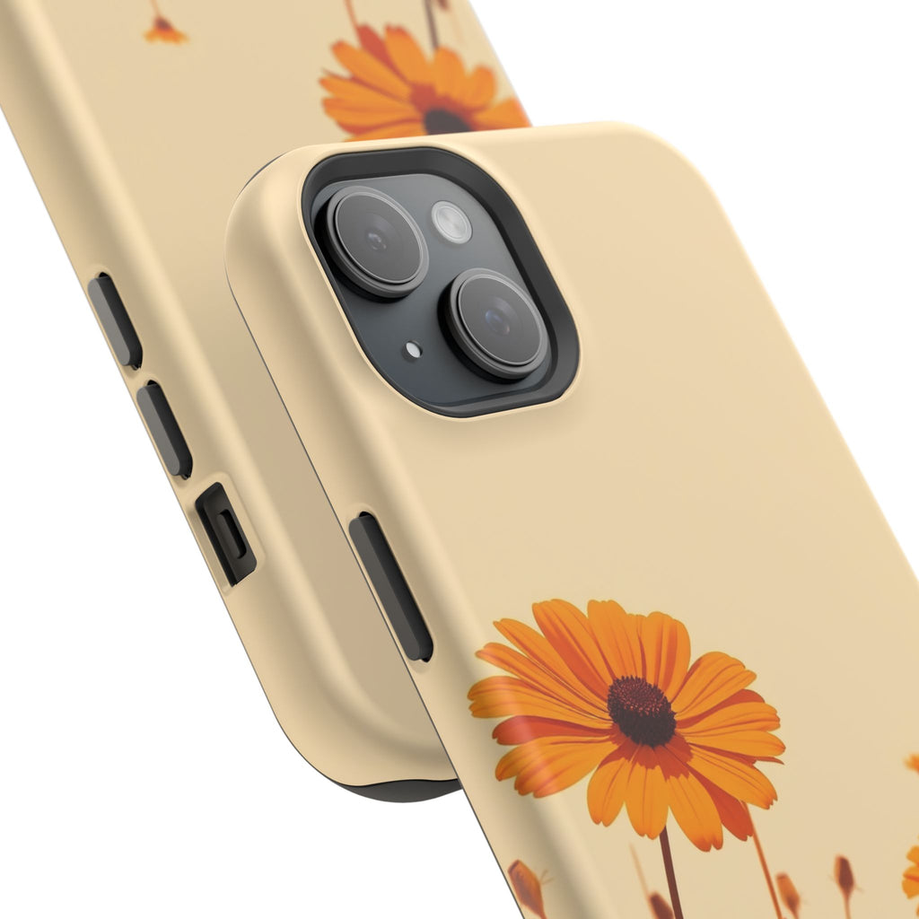 iPhone Wildflower Field Minimalist Line Art Slim Everyday Designer Case · iPhone
