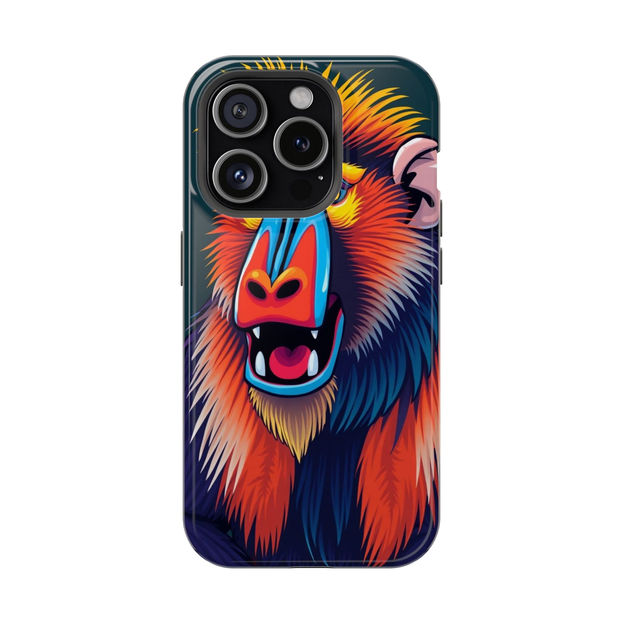 iPhone Mandrill Colorful Face Kids Fun iPhone Phone Case Gift Slim · iPhone Case