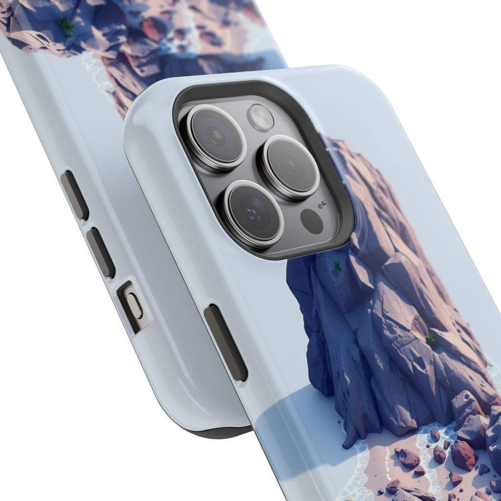 iPhone Indigo And Violet Pebble Beach Slim Everyday Designer Case · iPhone Case
