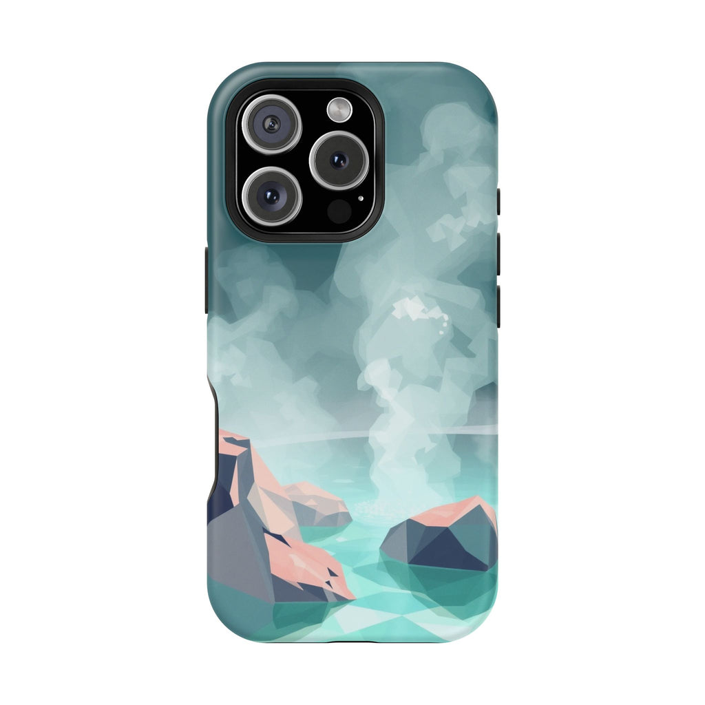 iPhone Mint And Blush Hot Spring Steam Slim Everyday iPhone 10 Designer · iPhone