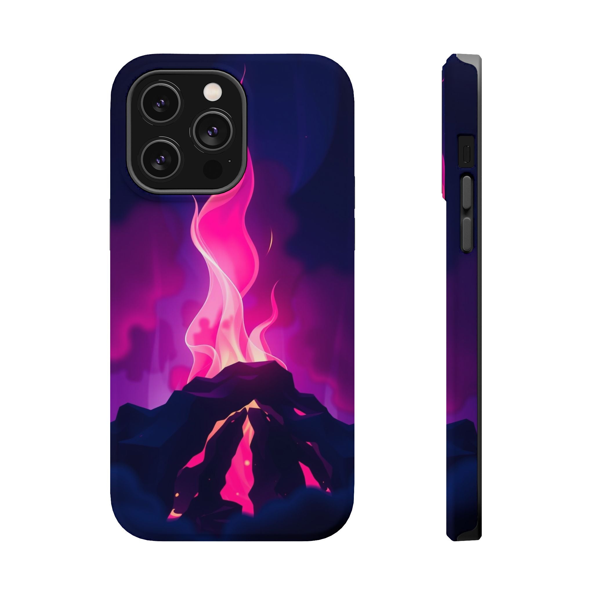 iPhone Cyan And Magenta Wildfire Glow Slim Everyday Designer Case · iPhone Case