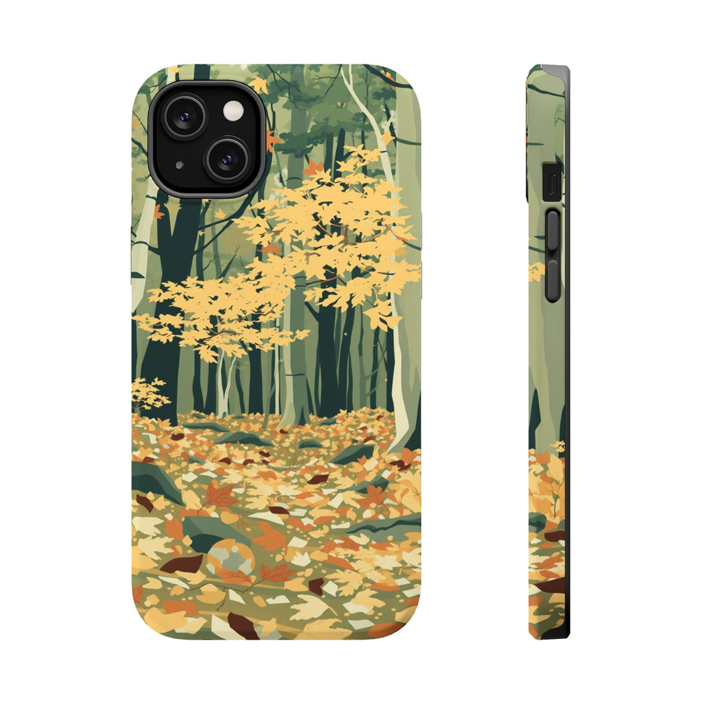 iPhone Autumn Forest Floor Abstract Geometric Slim iPhone Everyday · iPhone Case