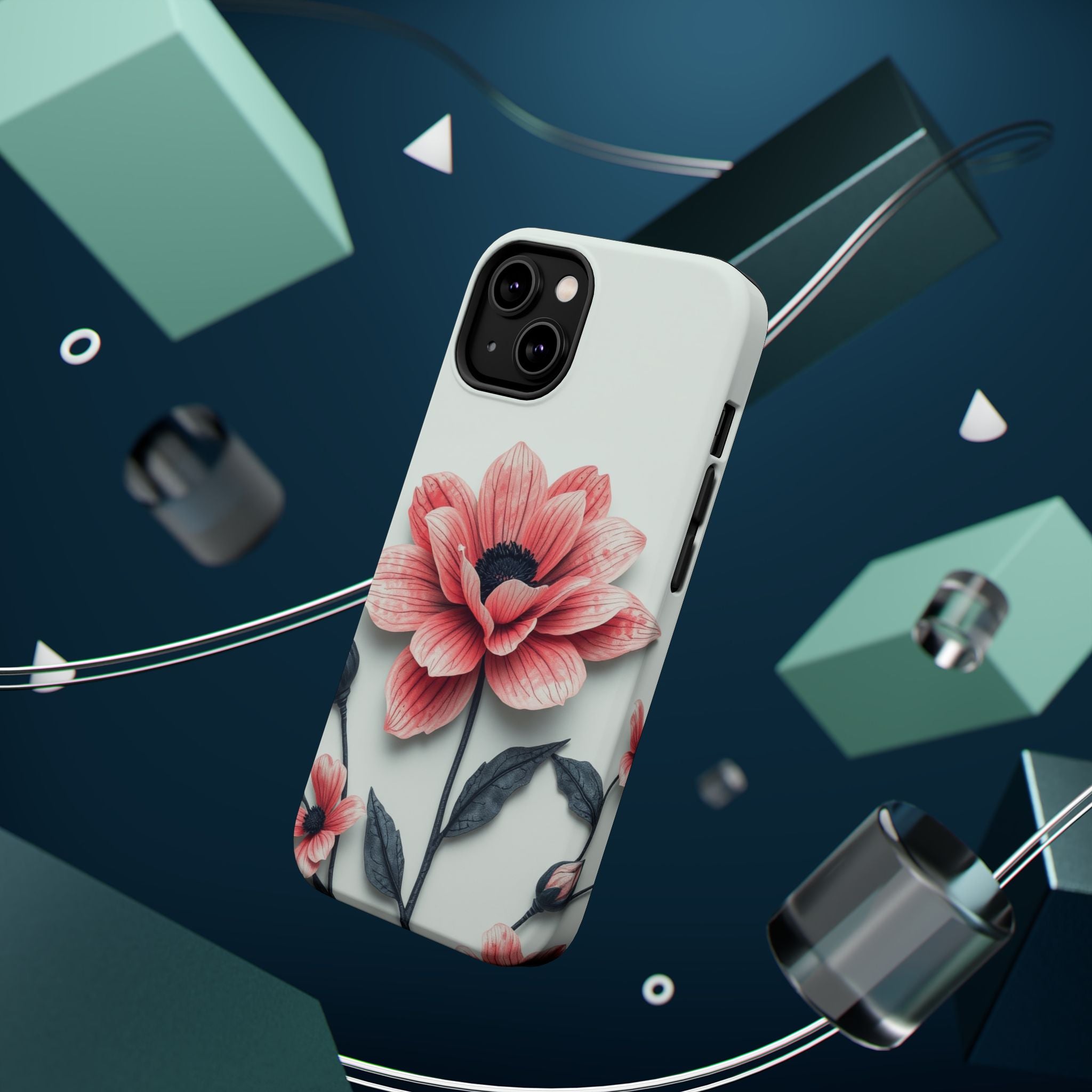 iPhone Dreamy Floral Ink Wash Design Slim Everyday iPhone 12 Designer · iPhone C