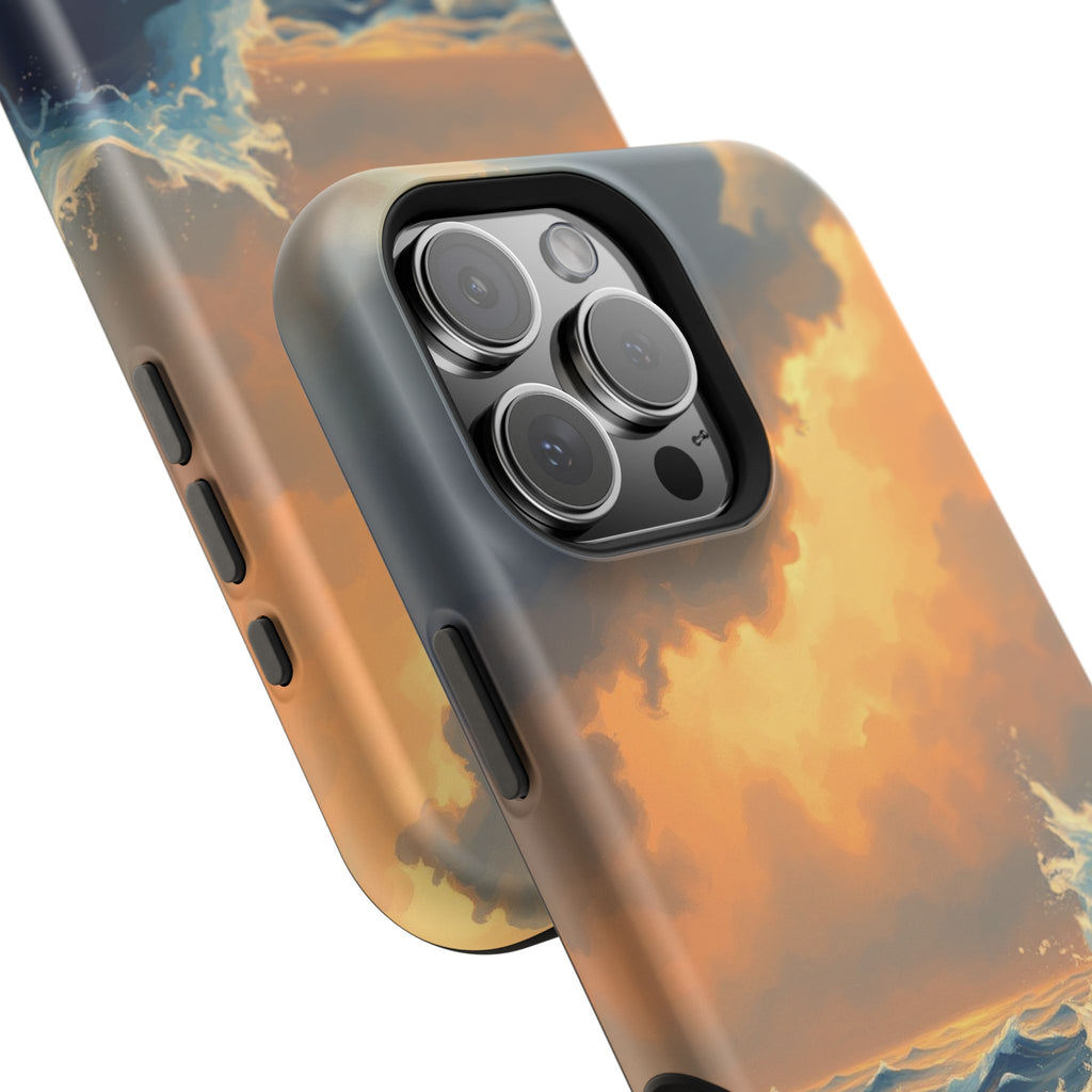 iPhone Sunset Amber And Peach Storm at Sea Slim iPhone Everyday · iPhone Case