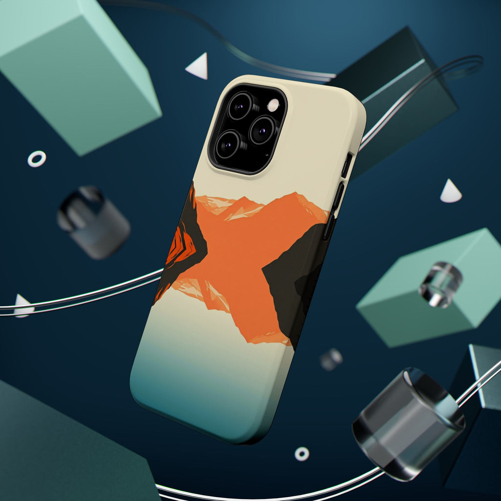 iPhone Burnt Orange And Sand Fjord Reflection Slim iPhone Everyday · iPhone Case