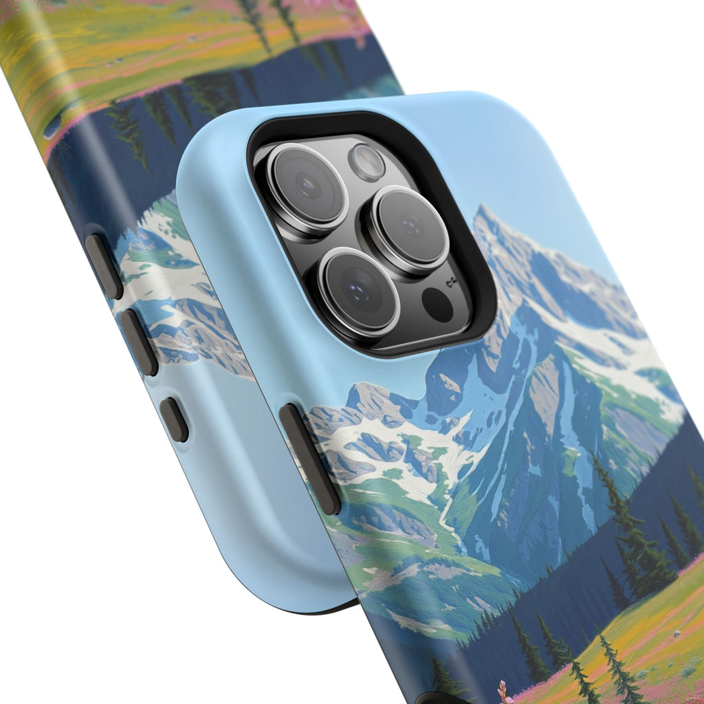 iPhone Earthy Alpine Meadow Design Bold Modern Everyday Snap Case · iPhone Case