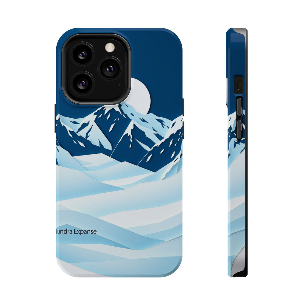 iPhone Midnight Blue And Silver Tundra Expanse Clean iPhone 12 Minimal · iPhone