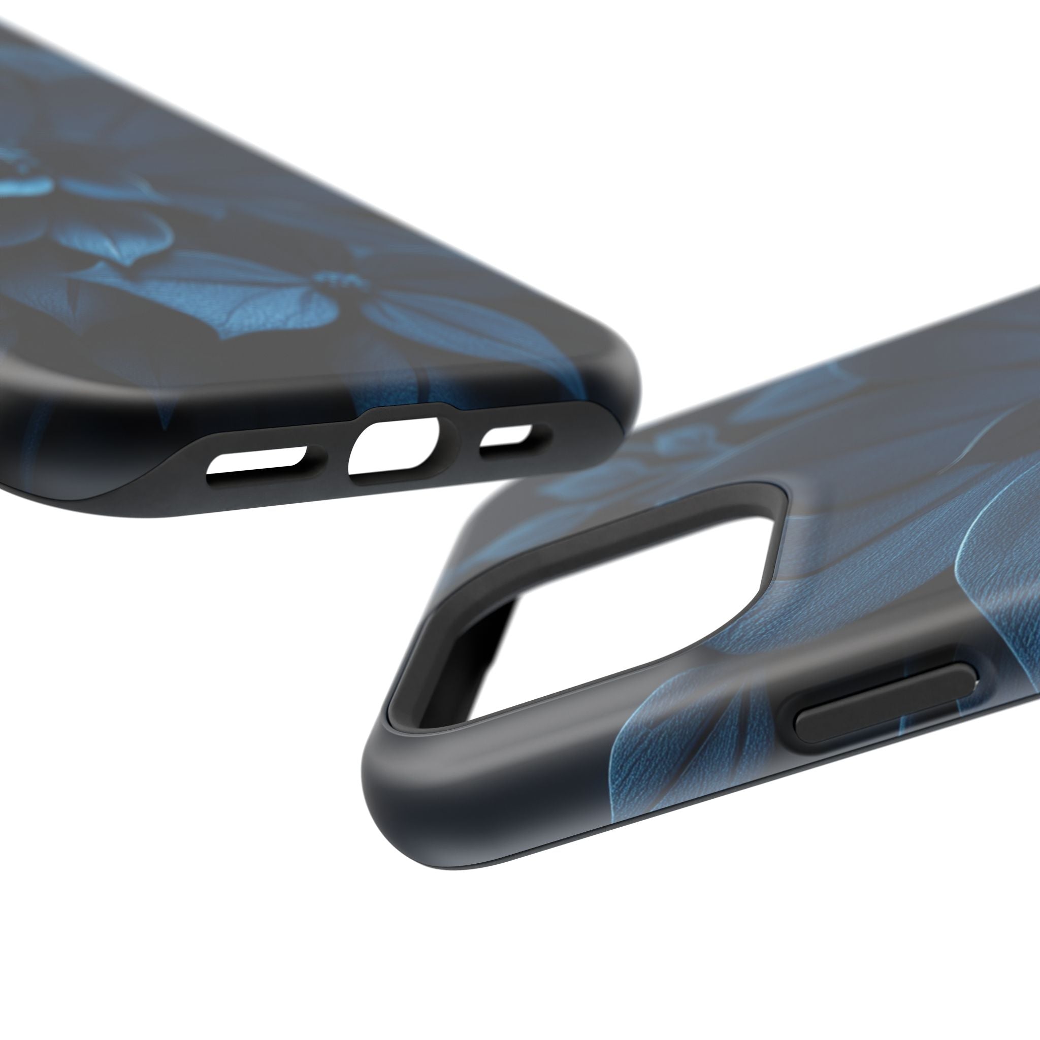 iPhone Midnight Blue And Silver Floral Dark Academia iPhone Slim · iPhone Case
