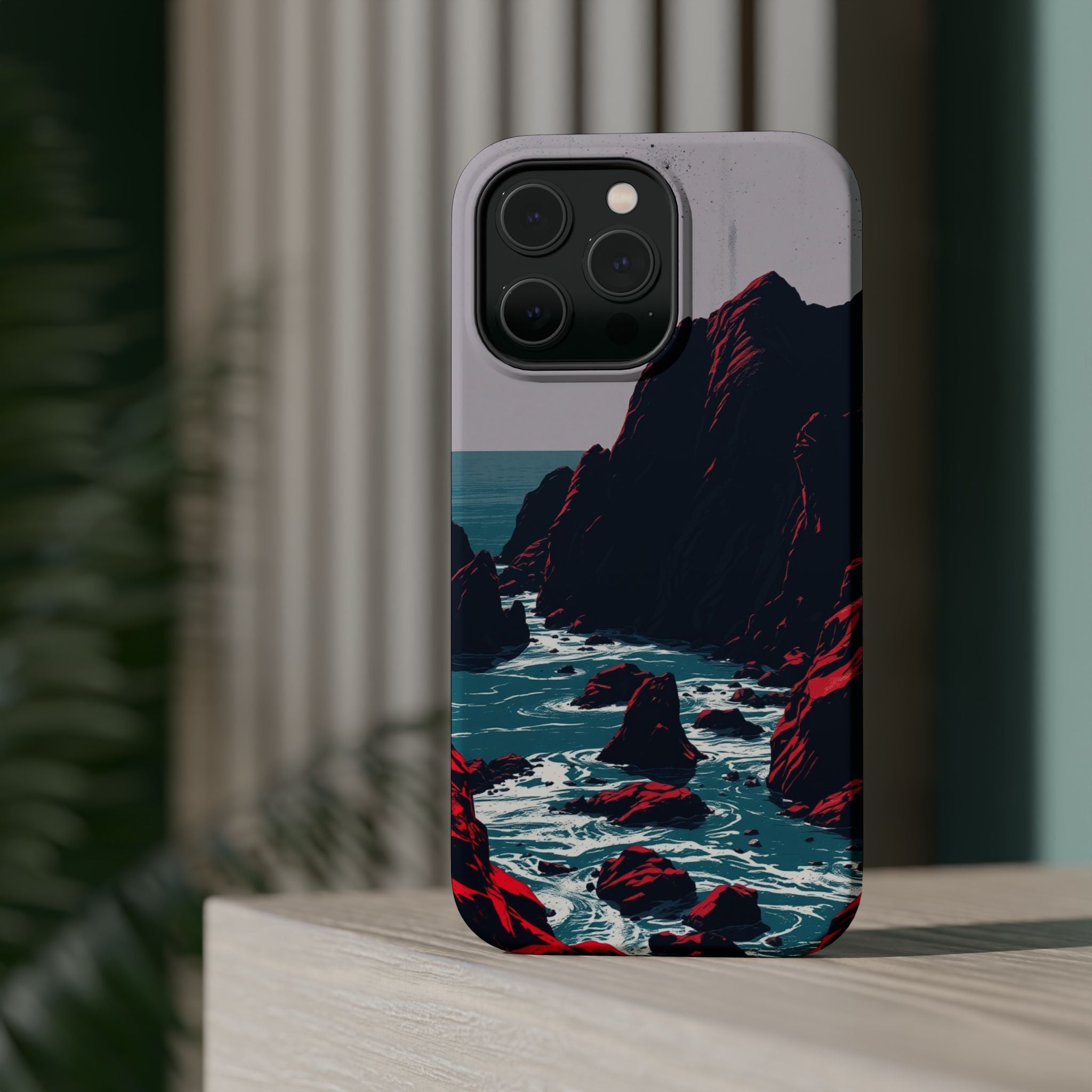 iPhone Vibrant Rocky Coastline Design Slim Everyday iPhone 15 Designer · iPhone