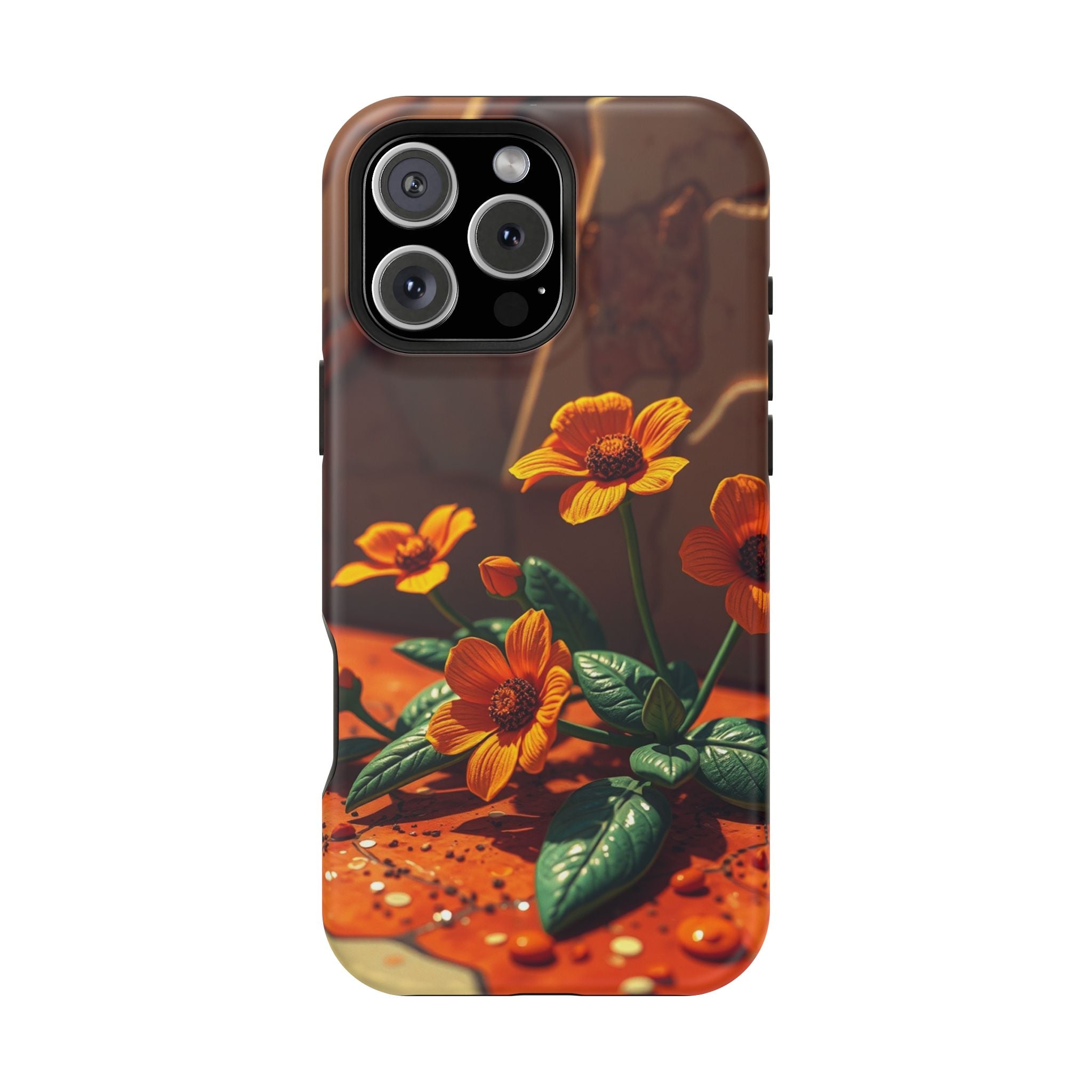 iPhone Floral Terrazzo Bold Art Slim Everyday Designer Case · iPhone Case