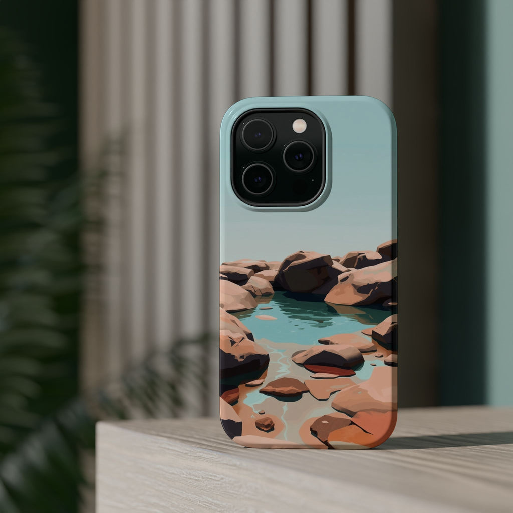 iPhone Tidal Pool Oil Painting Impressionist Slim iPhone Everyday · iPhone Case