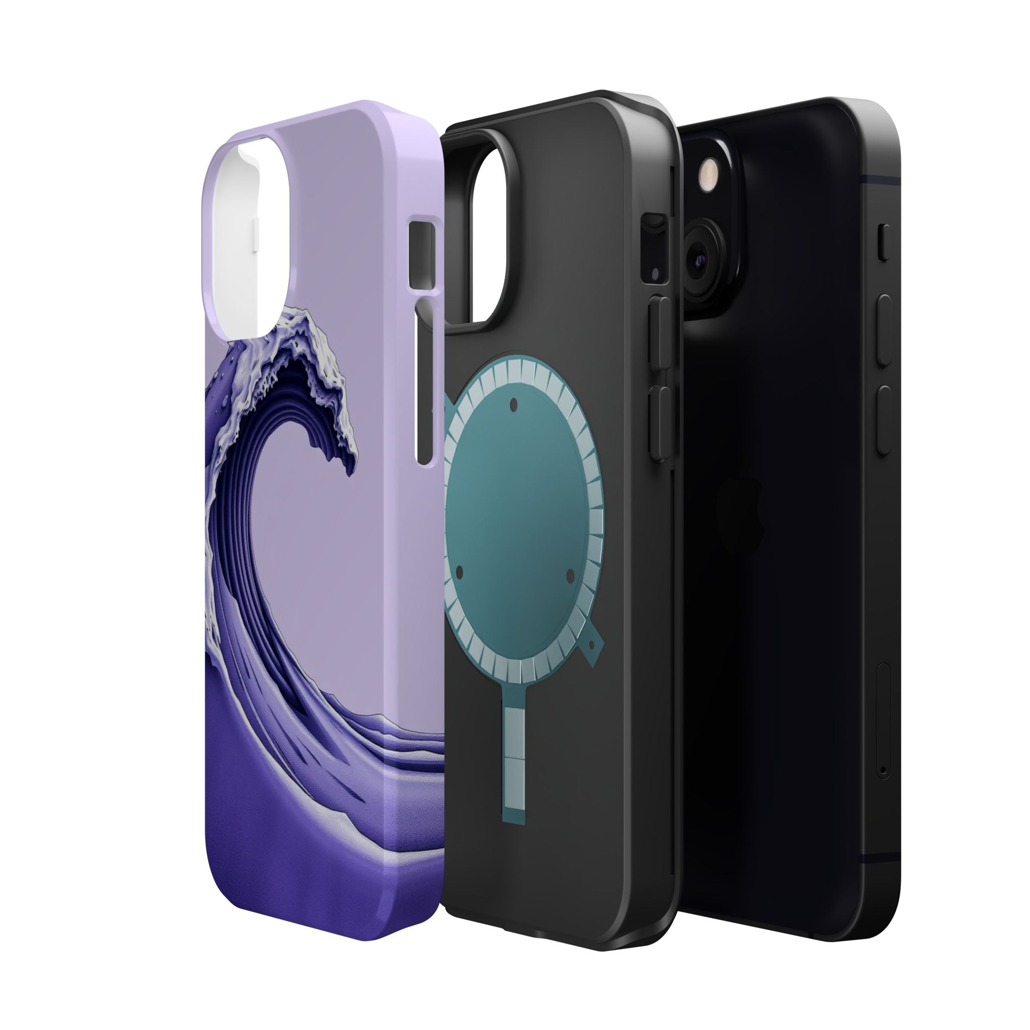 iPhone Sand Art Wave Dark Gothic Ink Slim Everyday Designer Case · iPhone Case