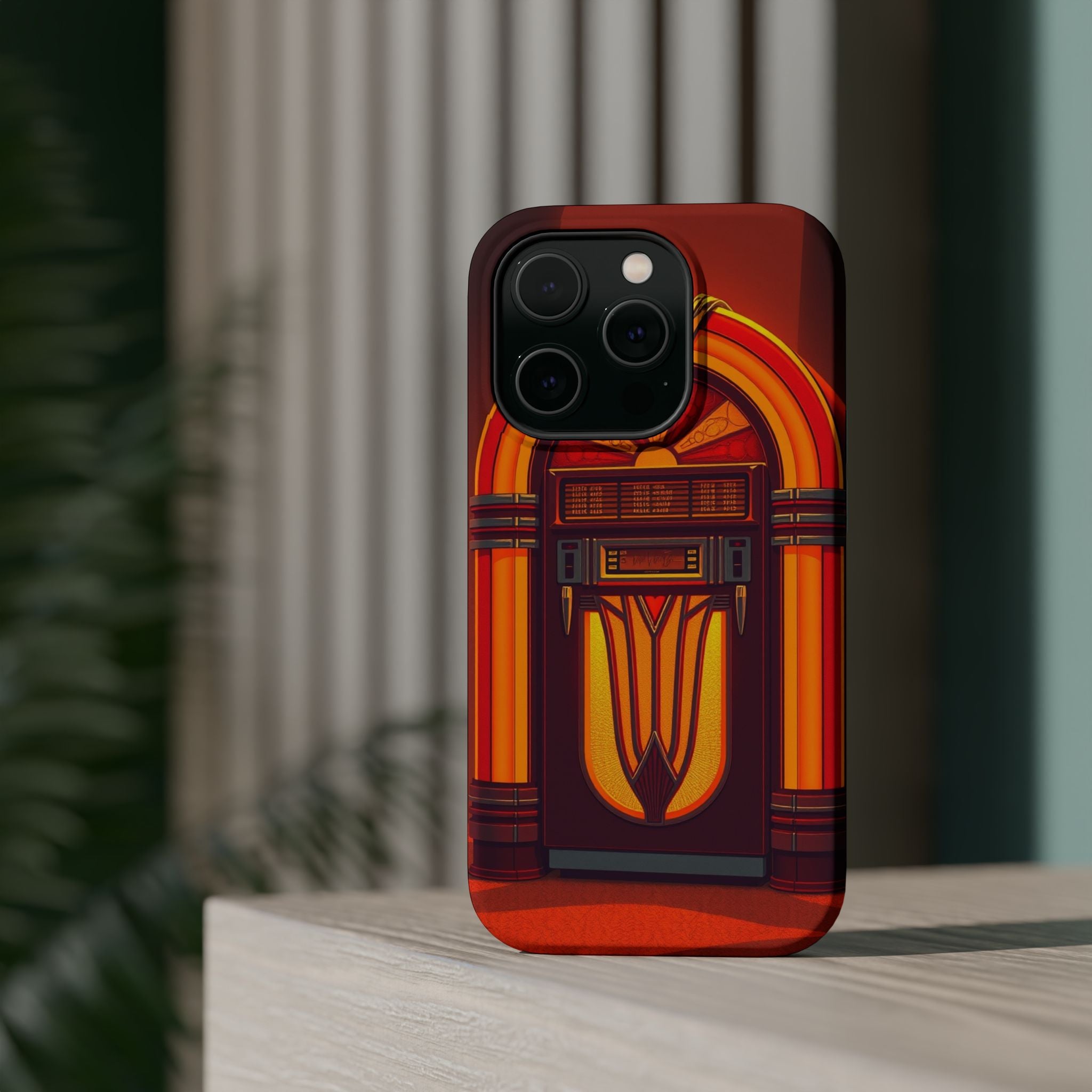 iPhone Jukebox Glow Pop Art Bold Bold Modern Everyday Snap Case · iPhone Case