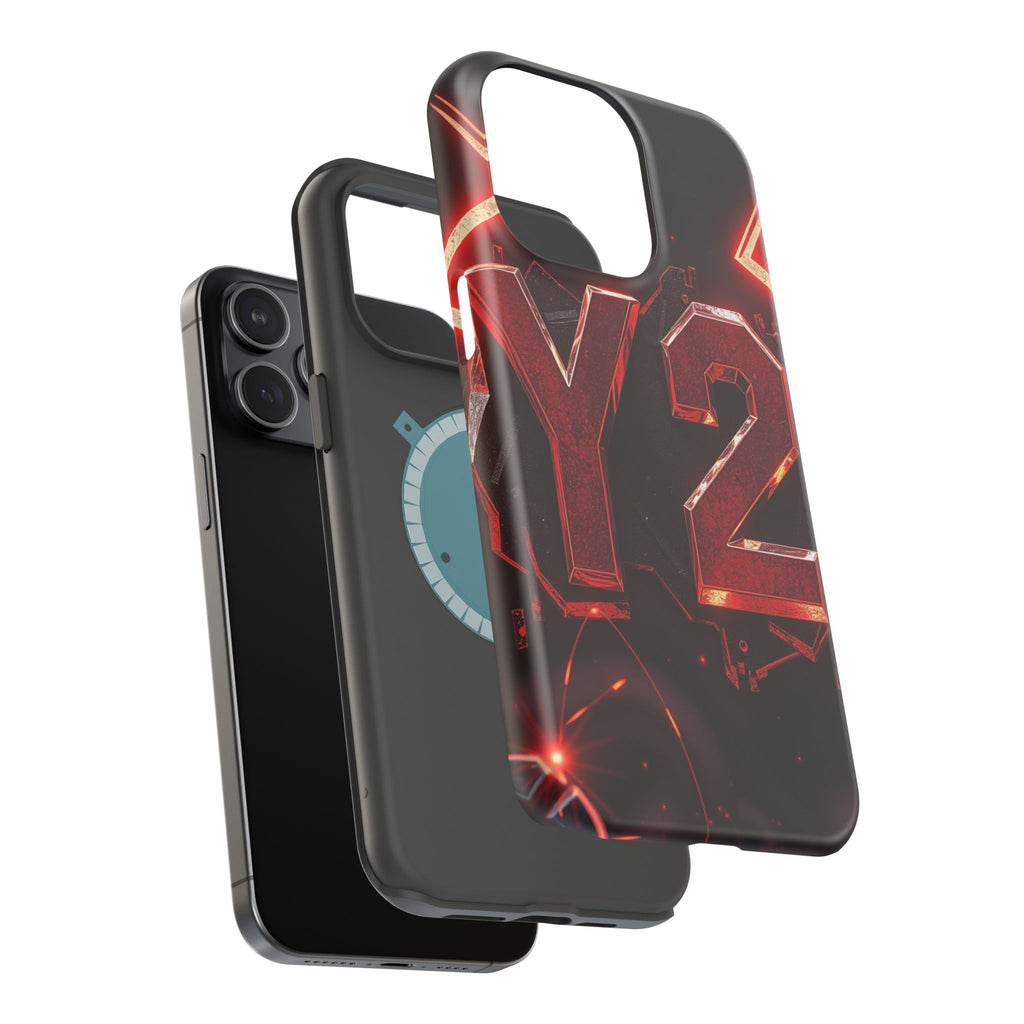 iPhone Y2K Holographic Bold Art Slim Everyday Designer Case · iPhone Case