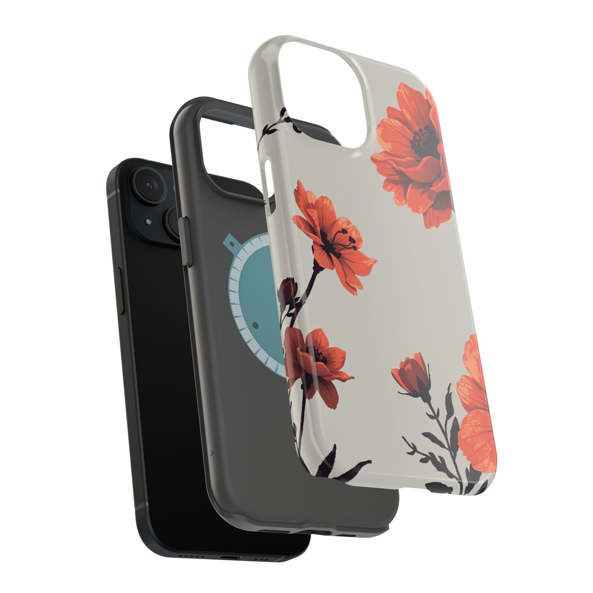 iPhone Dreamy Floral Ink Wash Design Slim Everyday iPhone 13 Designer · iPhone C