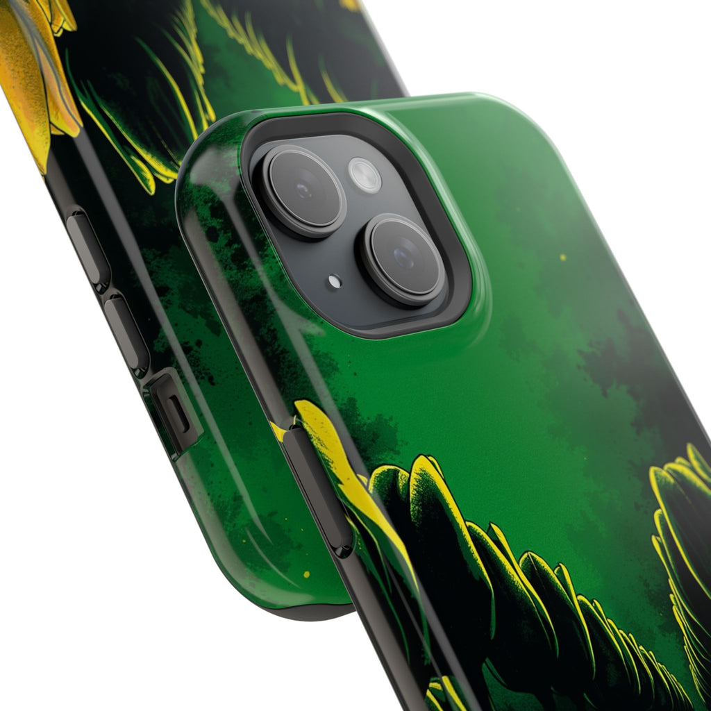 iPhone Tulip Row Emerald Green And Gold Slim Snap Case · iPhone Case
