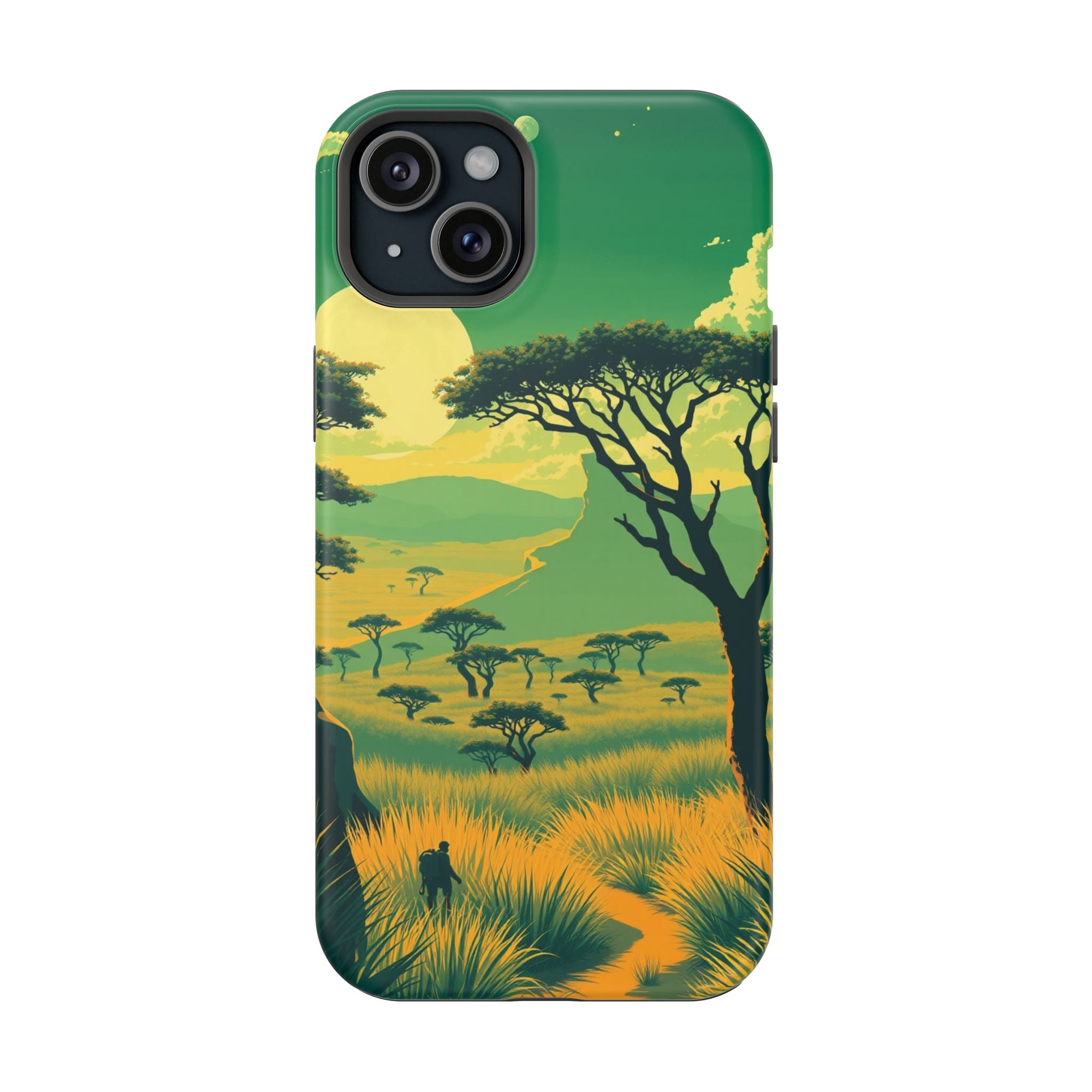 iPhone Savanna Horizon Pixel Art -Bit Slim Everyday Designer Case · iPhone Case