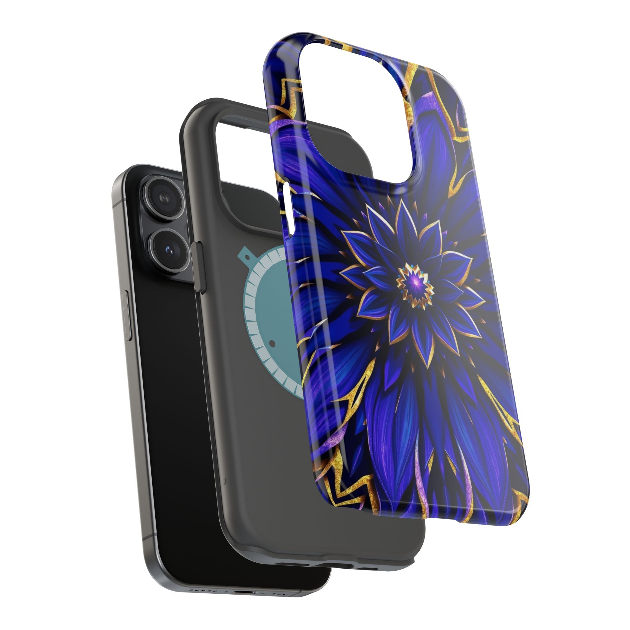 iPhone Floral Mandala Electric Art 14 Slim Everyday Designer Case · iPhone Case