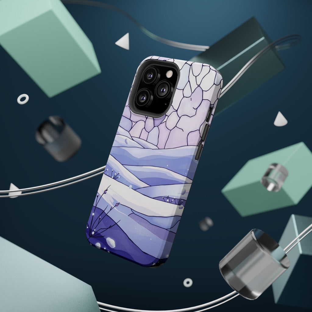 iPhone Snow Field Electric Art 11 Bold Modern Everyday Snap Case · iPhone Case