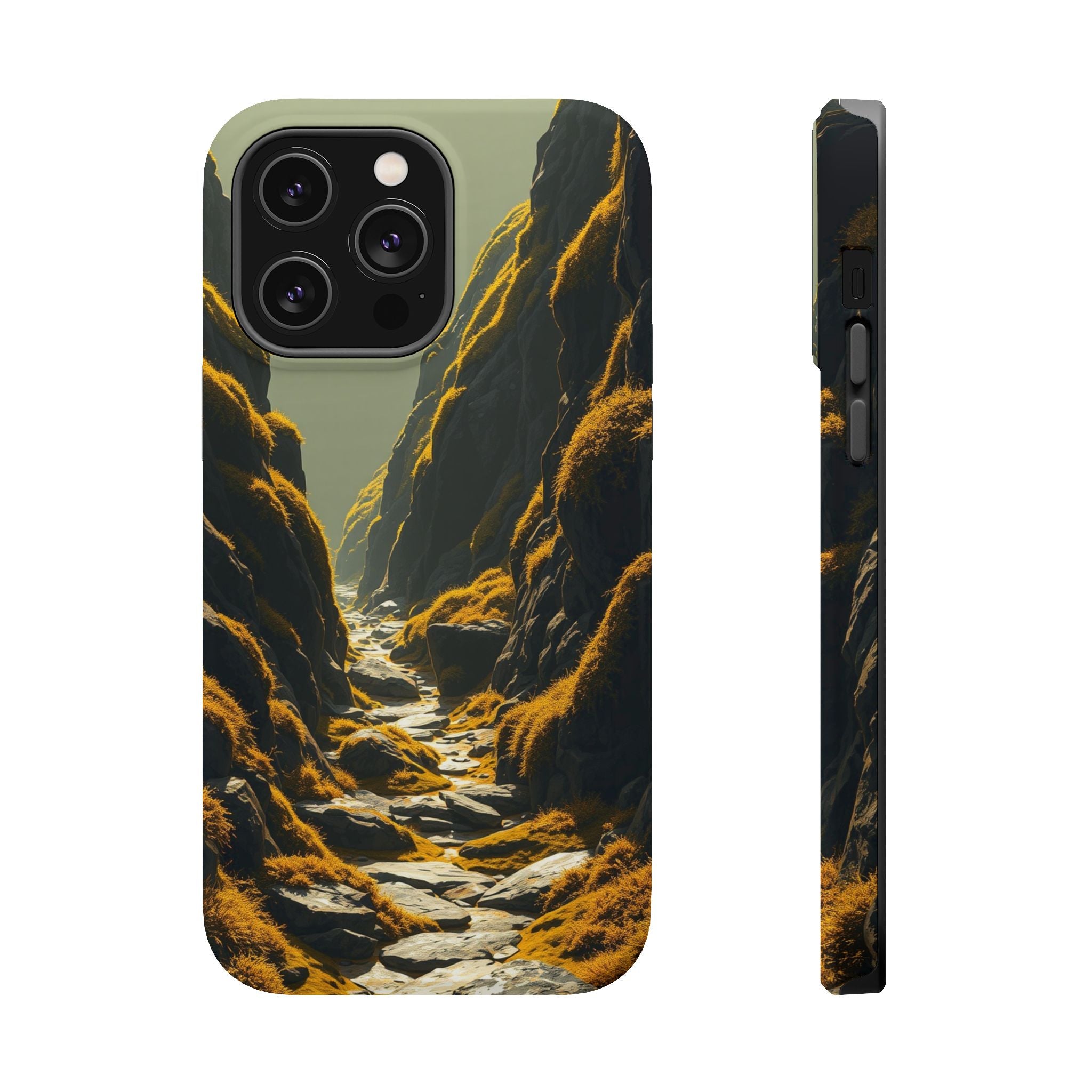 iPhone Moss Covered Rocks Enchanted Art Slim Everyday iPhone 14 · iPhone Case