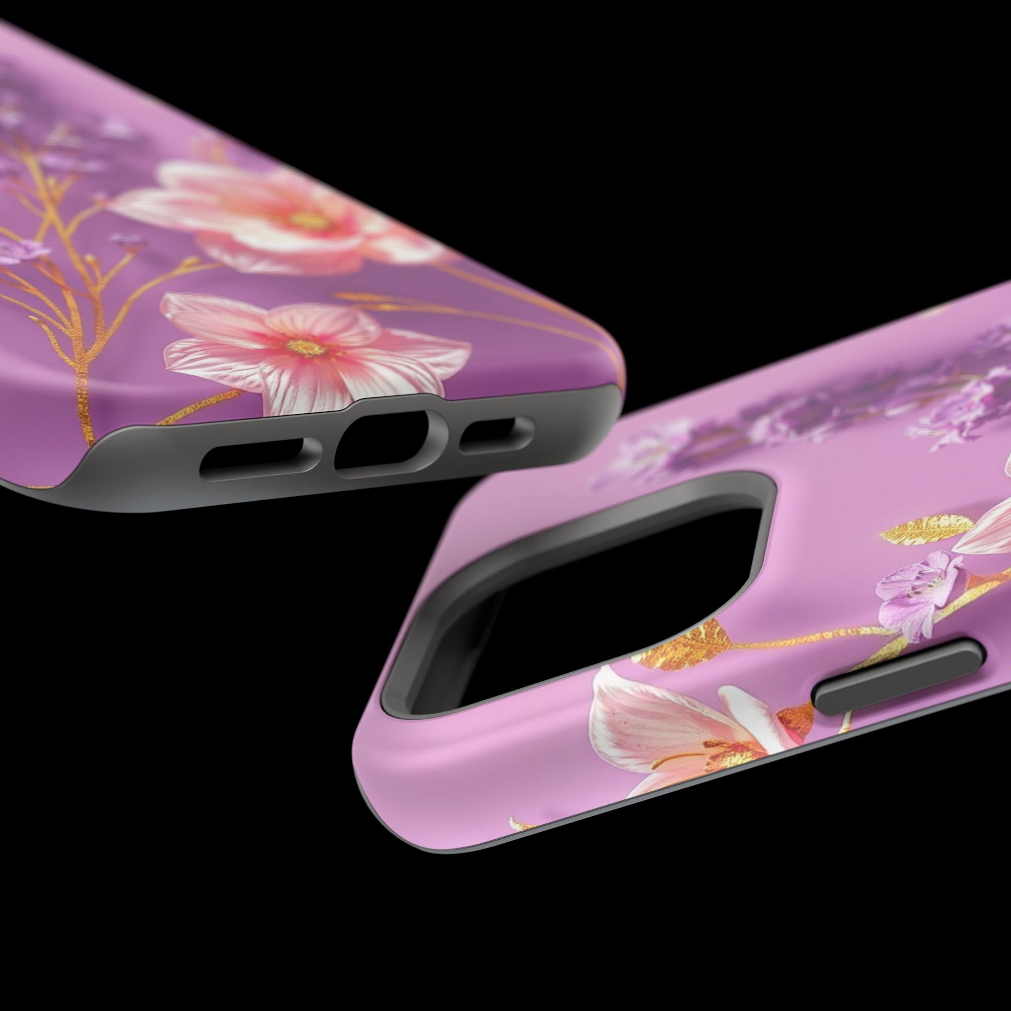 iPhone Radiant Floral Gold Foil Design Slim Everyday Designer Case · iPhone Case